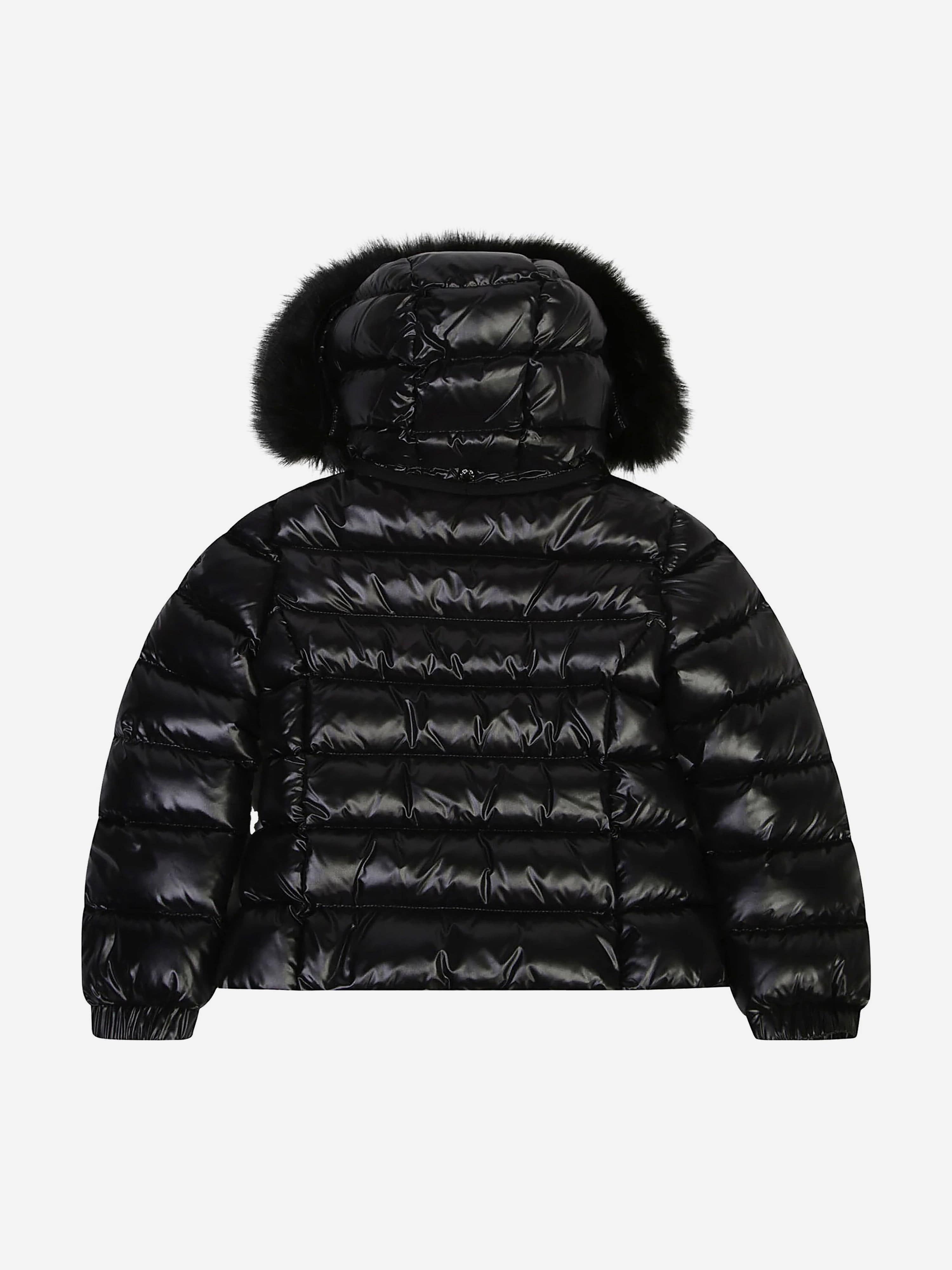 Girls Down Padded Badyf Jacket in Black