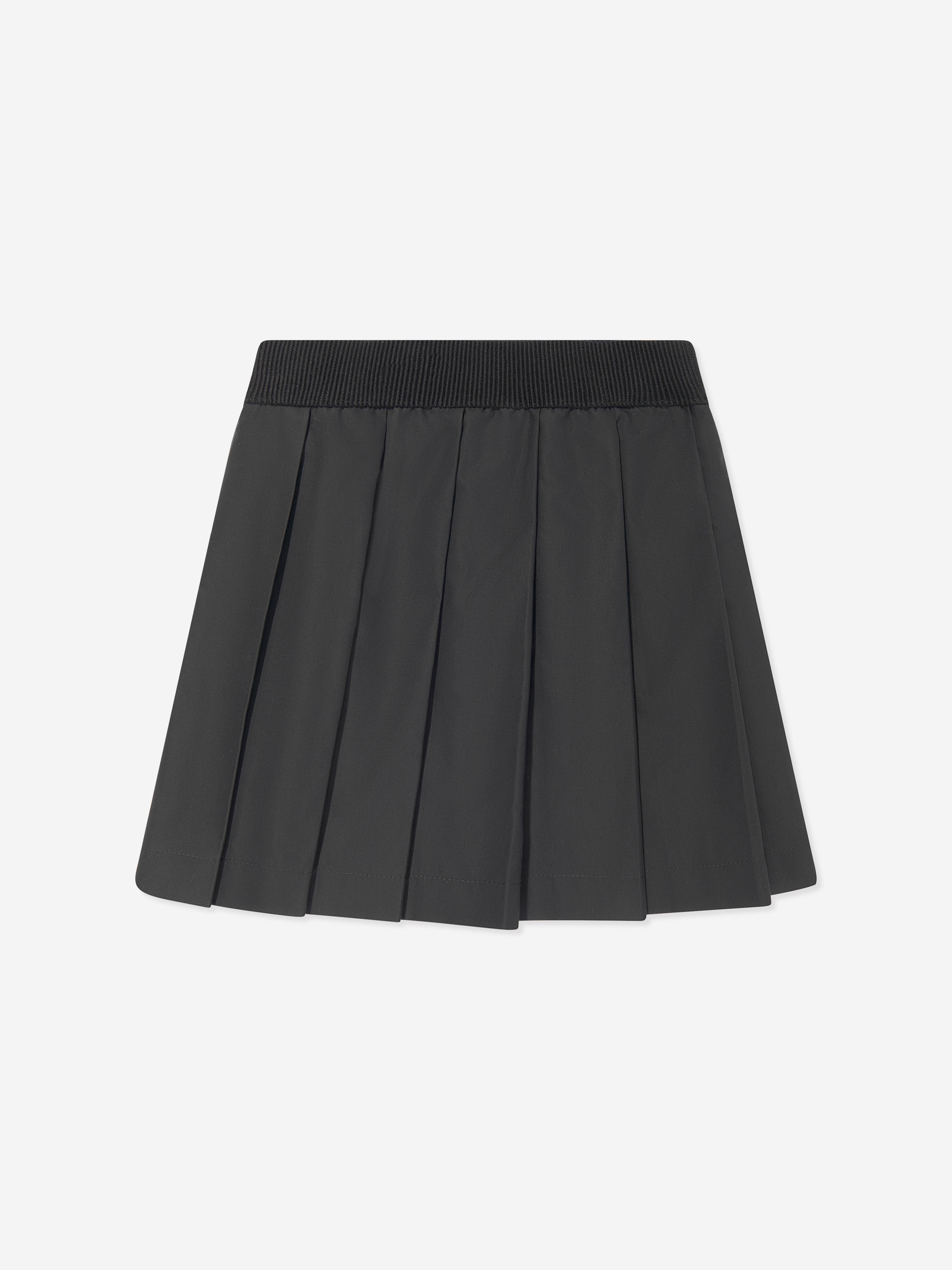 Moncler Enfant Girls Pleated Skirt in Black