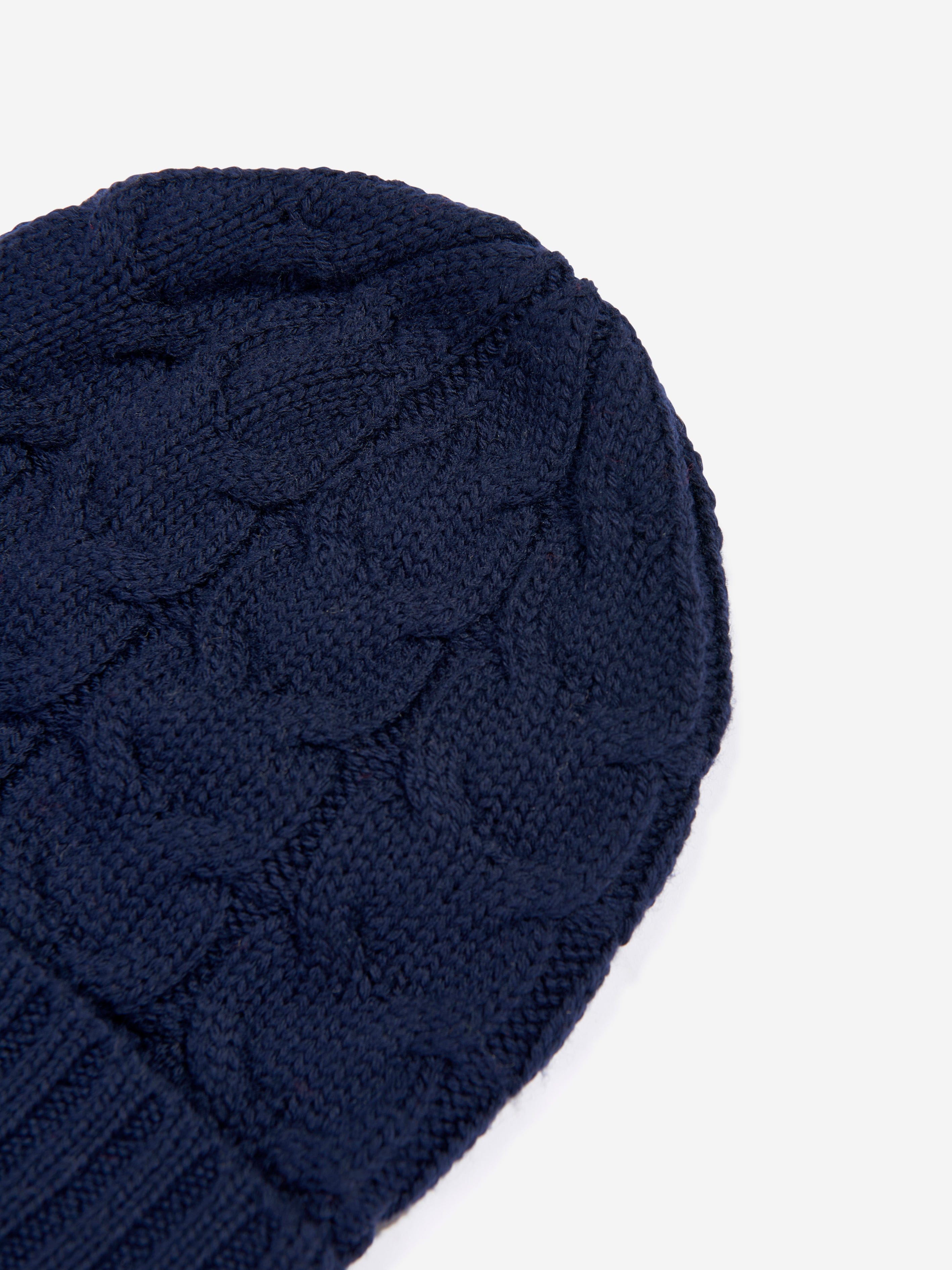 Moncler Enfant Boys Logo Beanie Hat in Navy