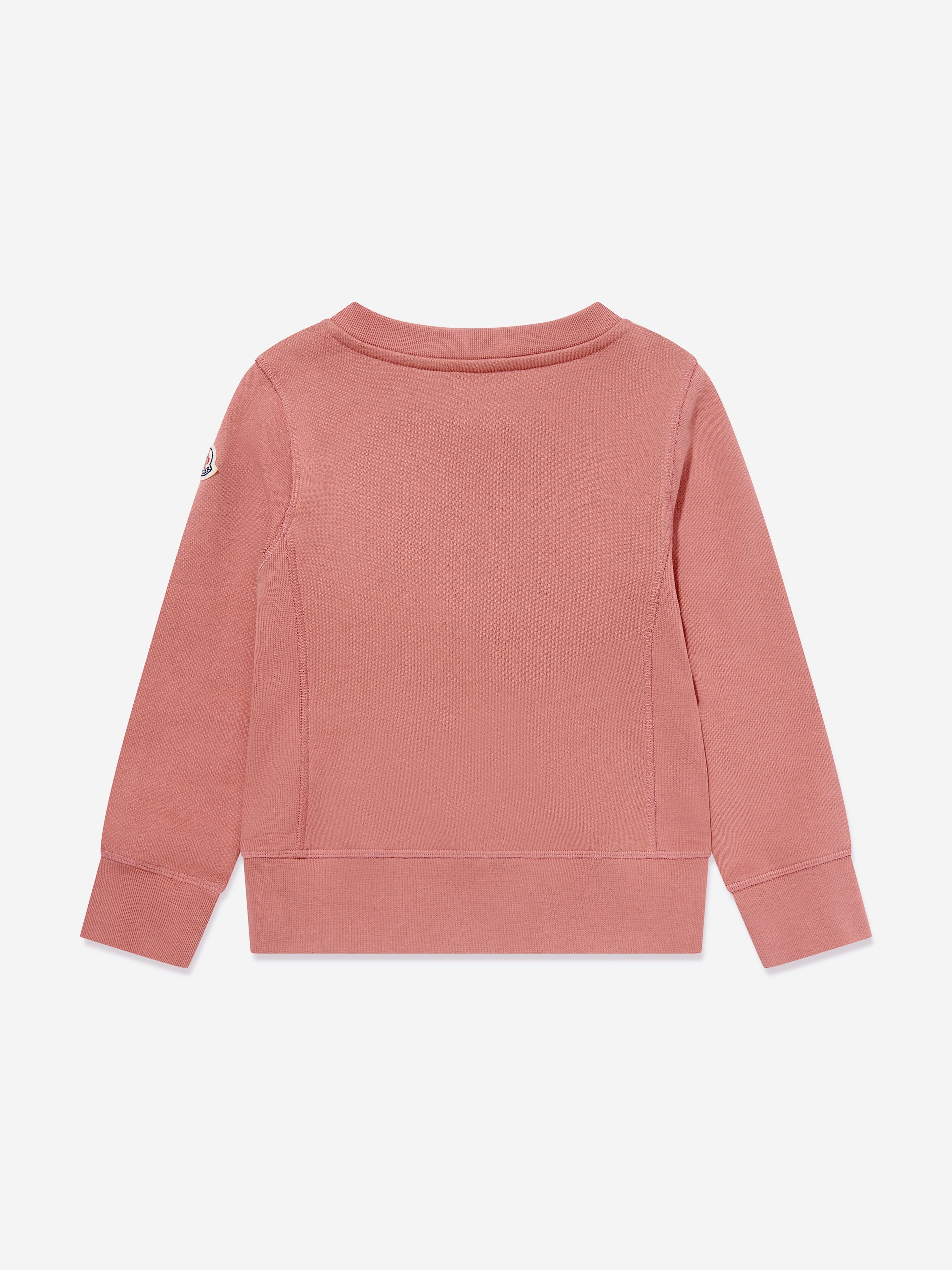 Moncler Enfant Girls Logo Sweatshirt in Pink