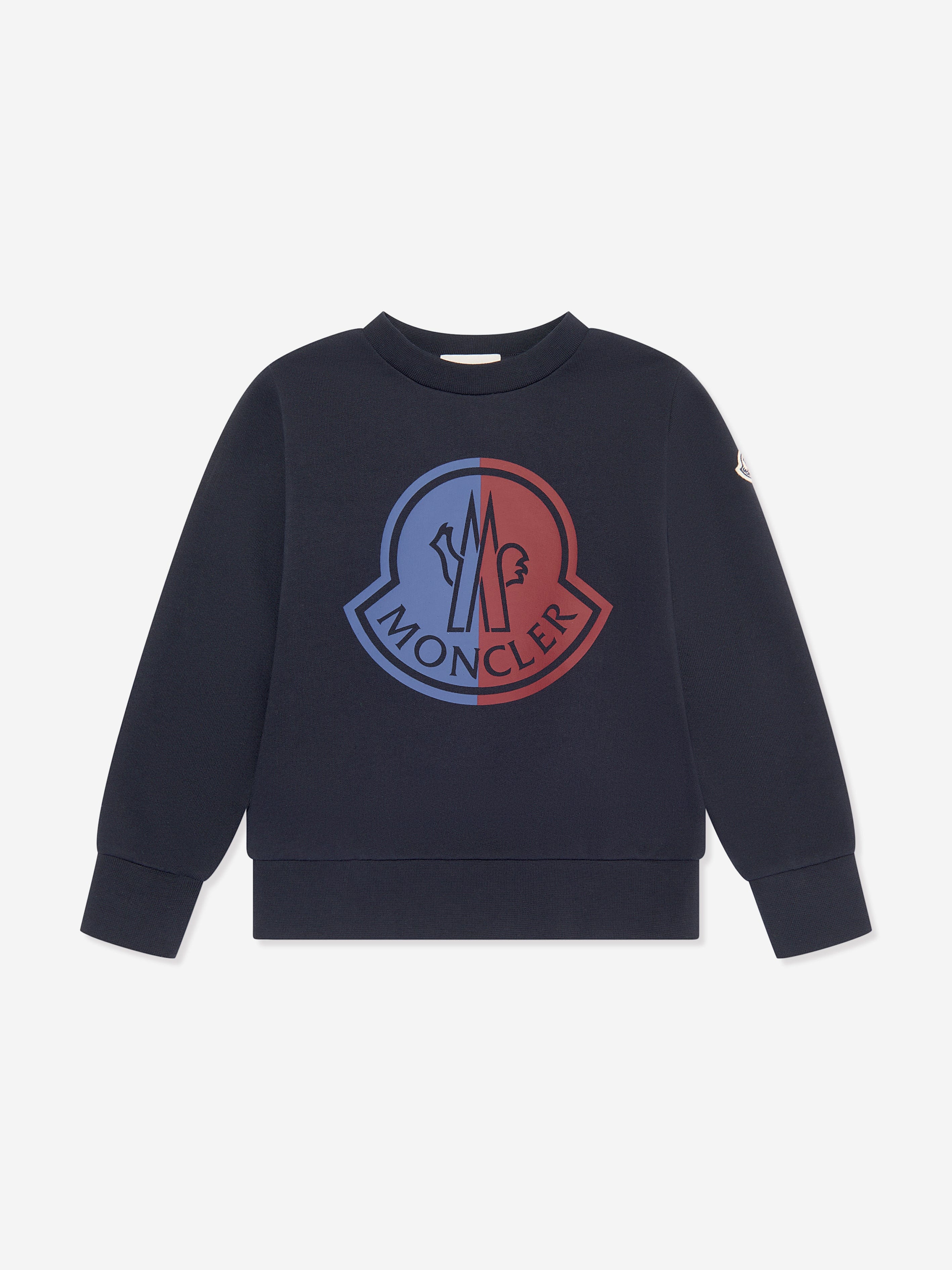 Moncler Enfant Boys Branded Sweatshirt in Navy