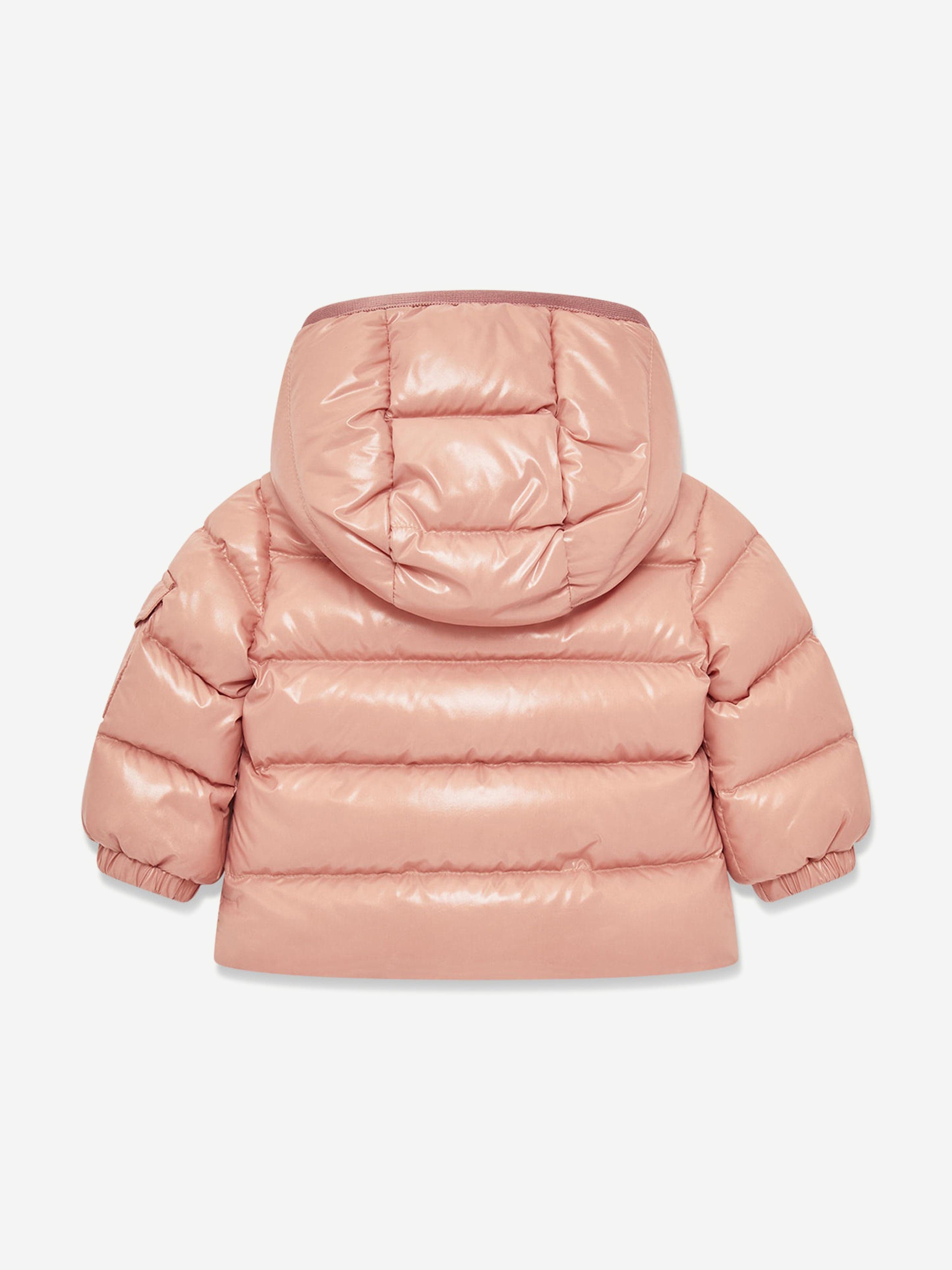 Moncler Enfant Baby Girls Down Padded Bady Jacket in Pink