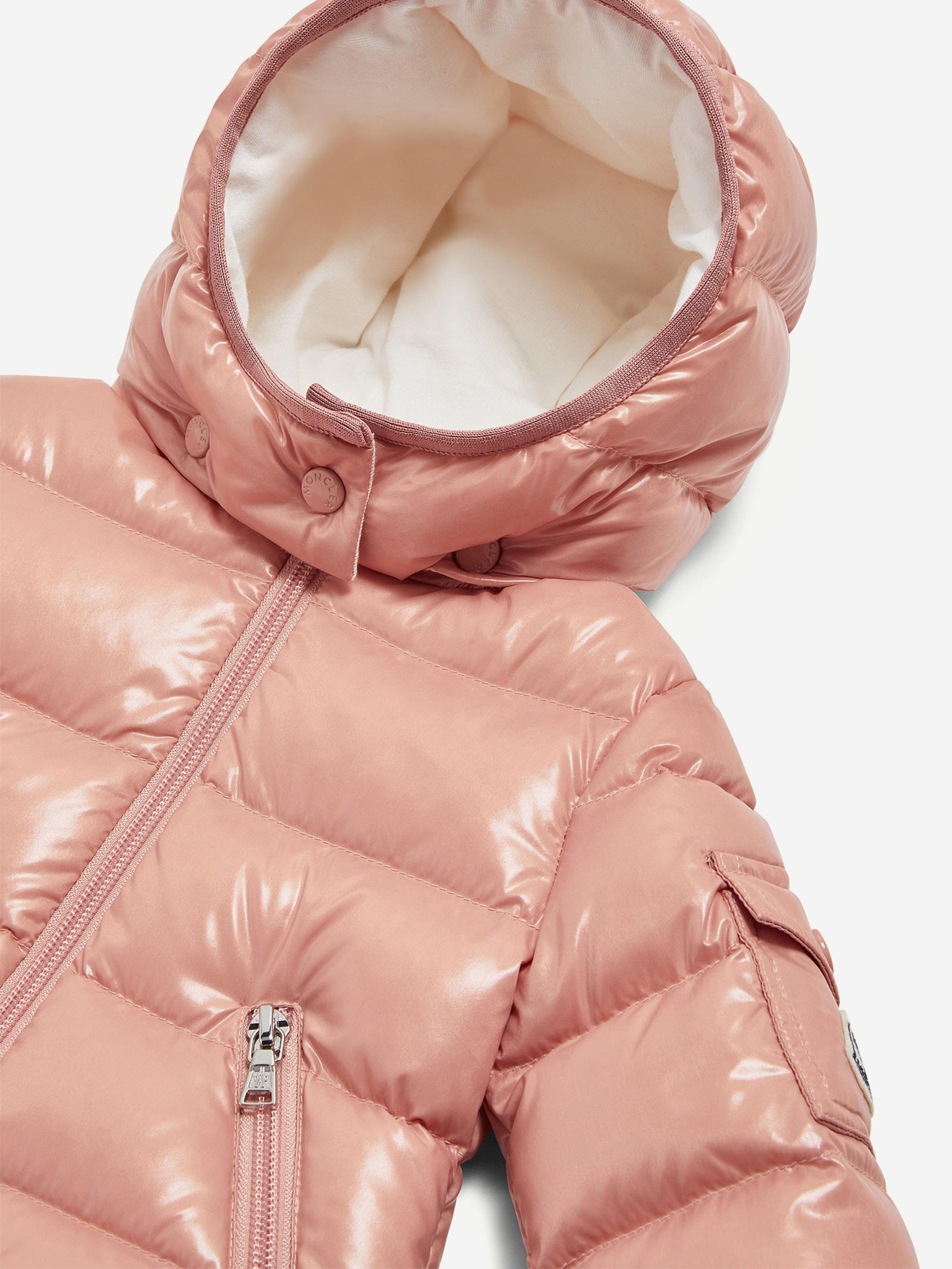 Moncler Enfant Baby Girls Down Padded Bady Jacket in Pink