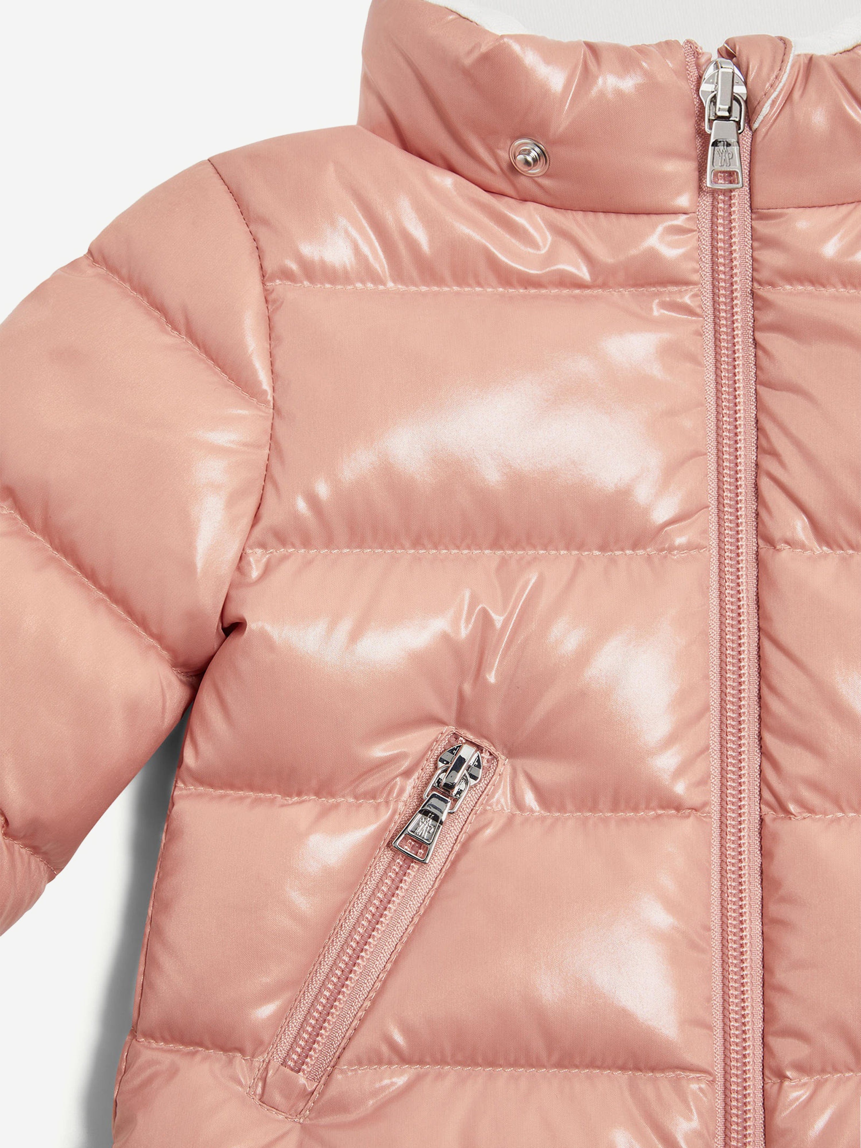 Moncler Enfant Baby Girls Down Padded Bady Jacket in Pink