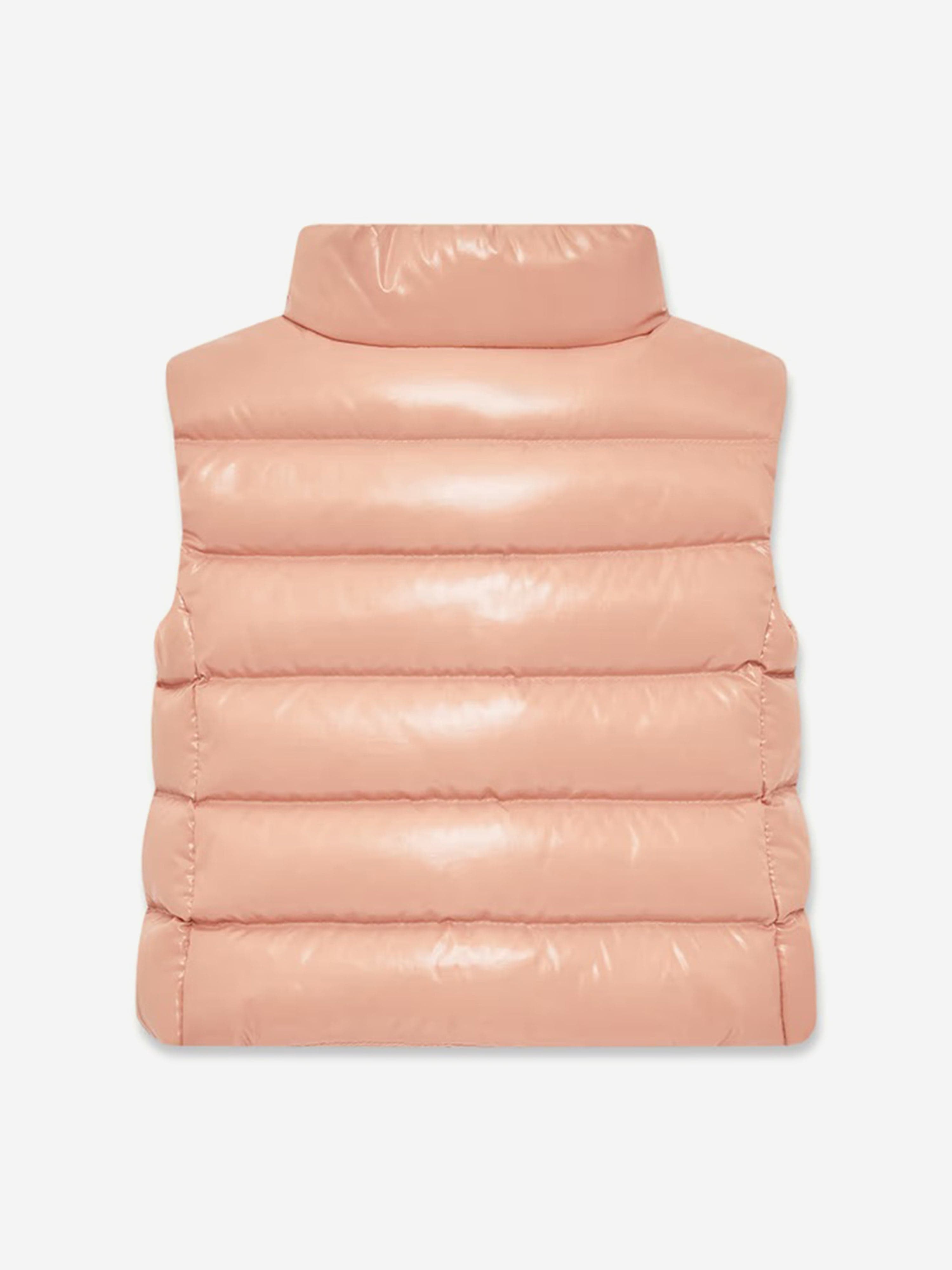 Moncler Enfant Baby Girls Down Padded Ghany Gilet in Pink