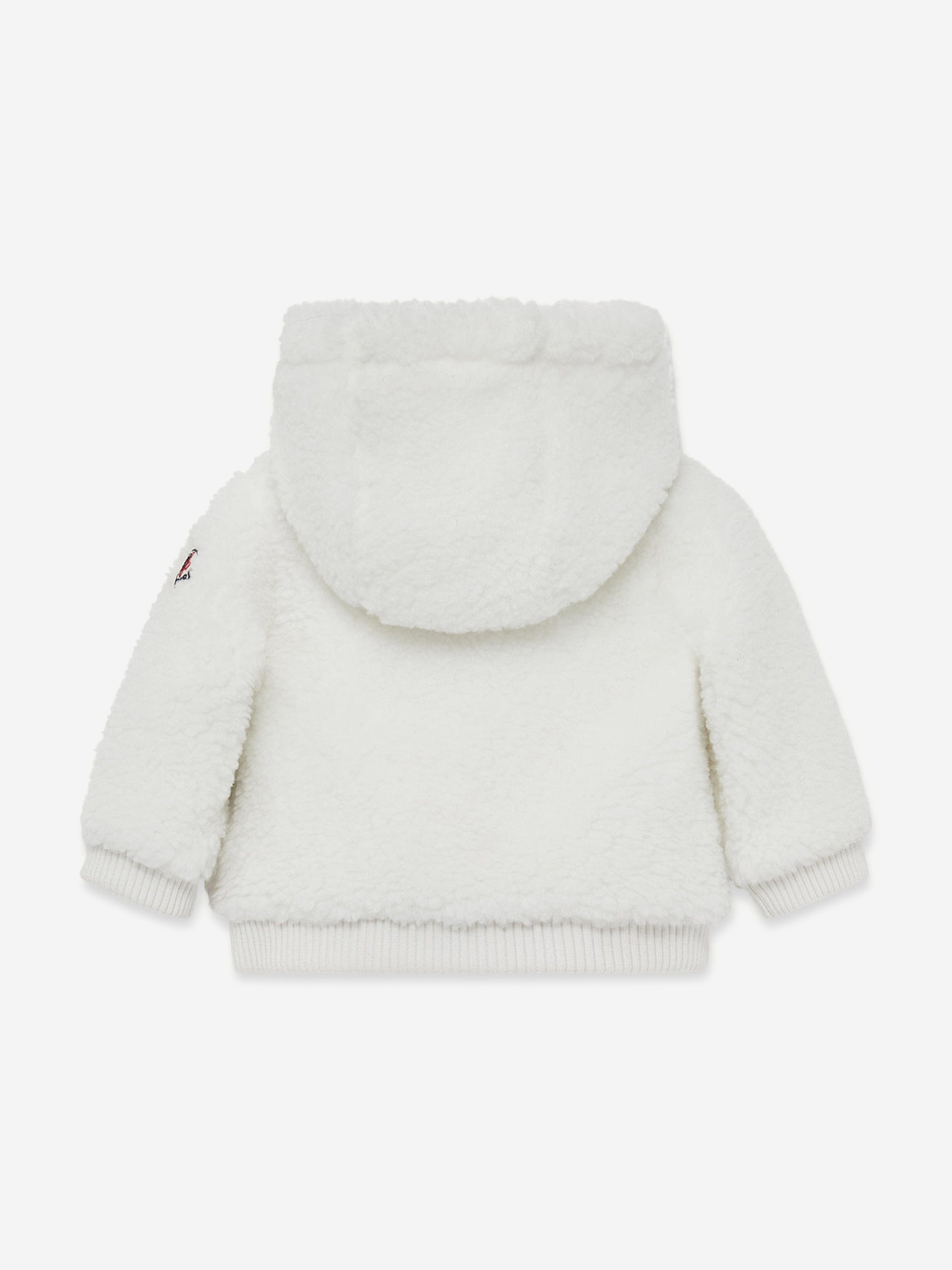 Moncler Enfant Baby Girls Zip Up Cardigan in White