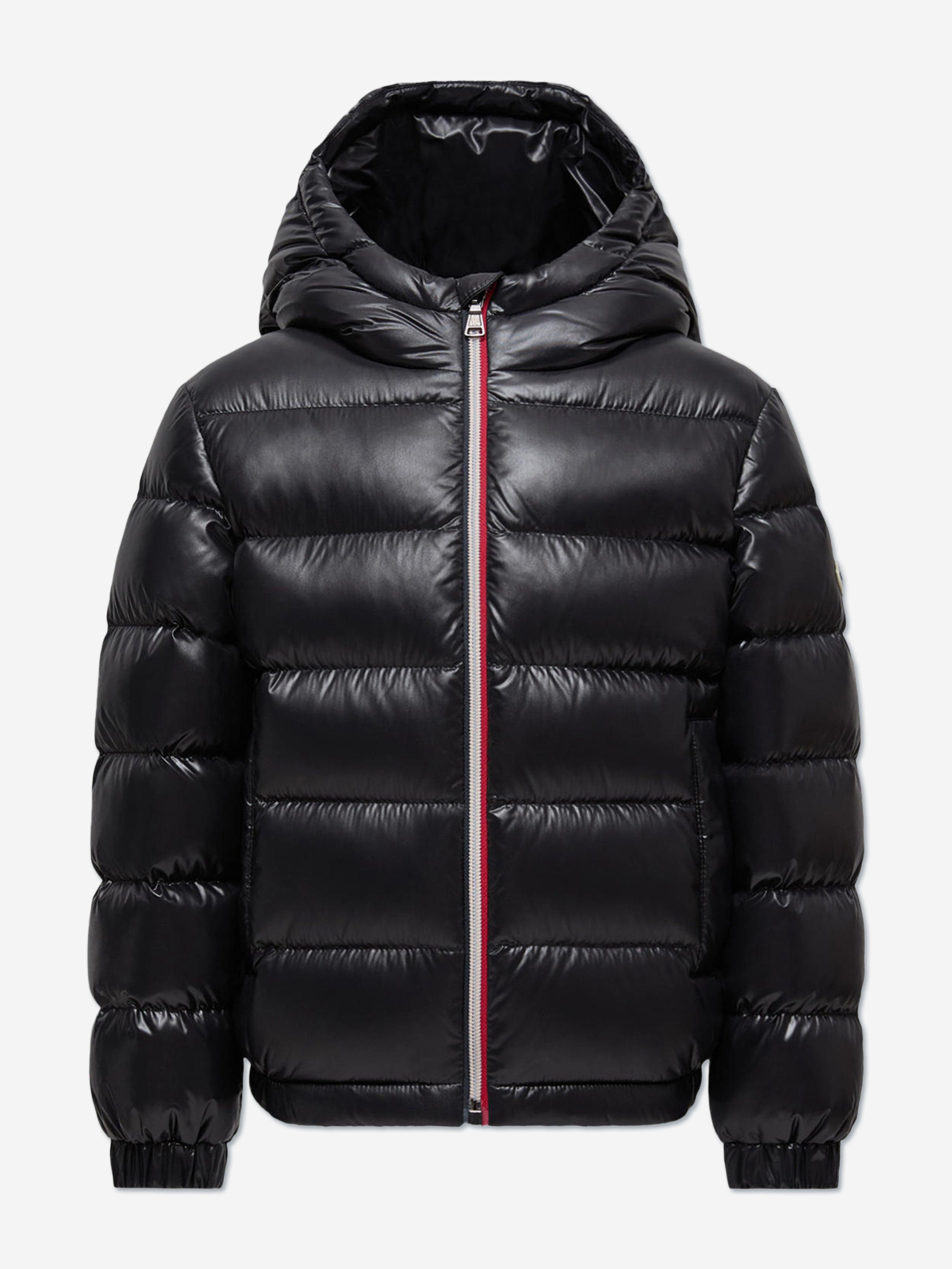 Moncler Enfant Kids Down Padded New Aubert Jacket in Black