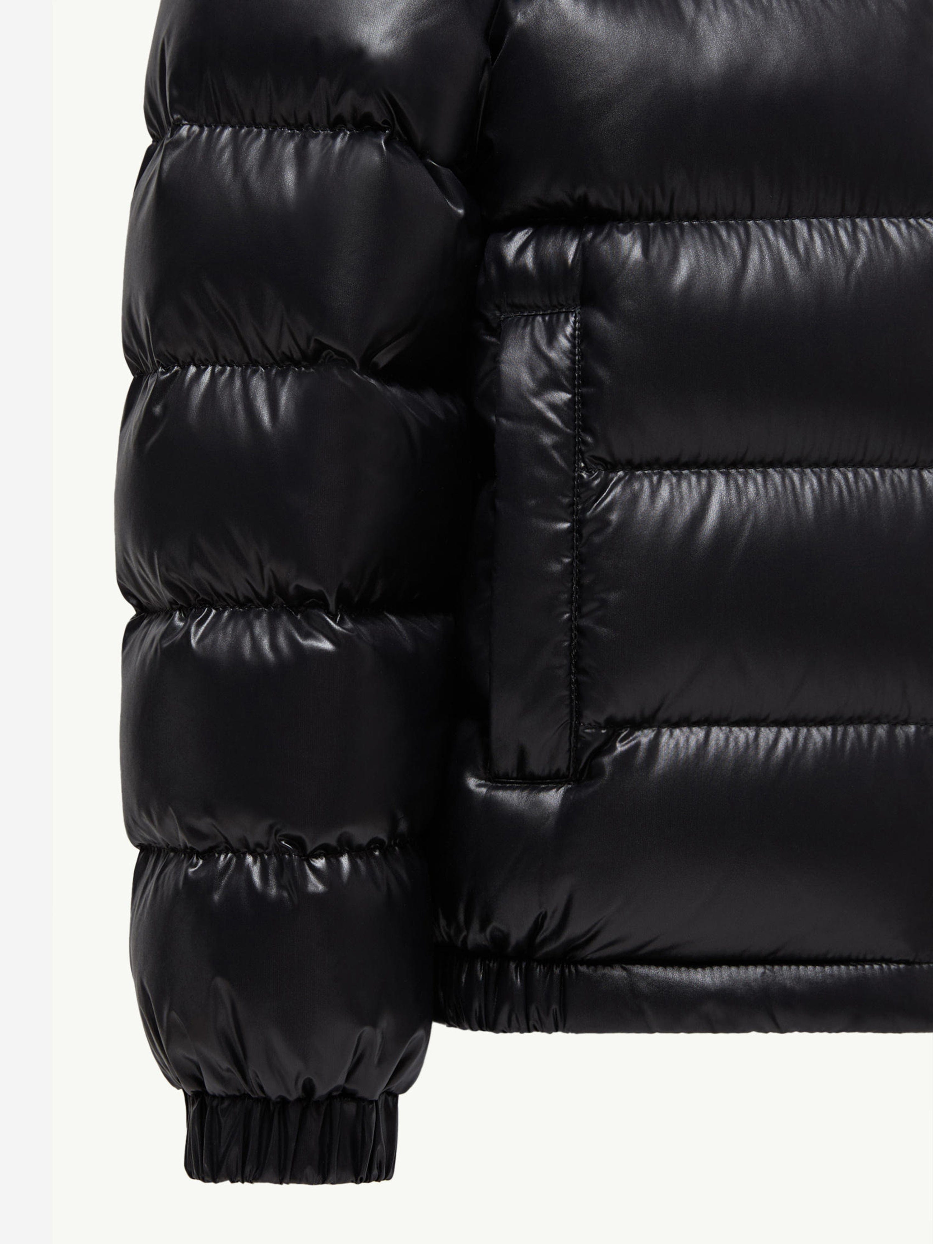 Moncler Enfant Kids Down Padded New Aubert Jacket in Black