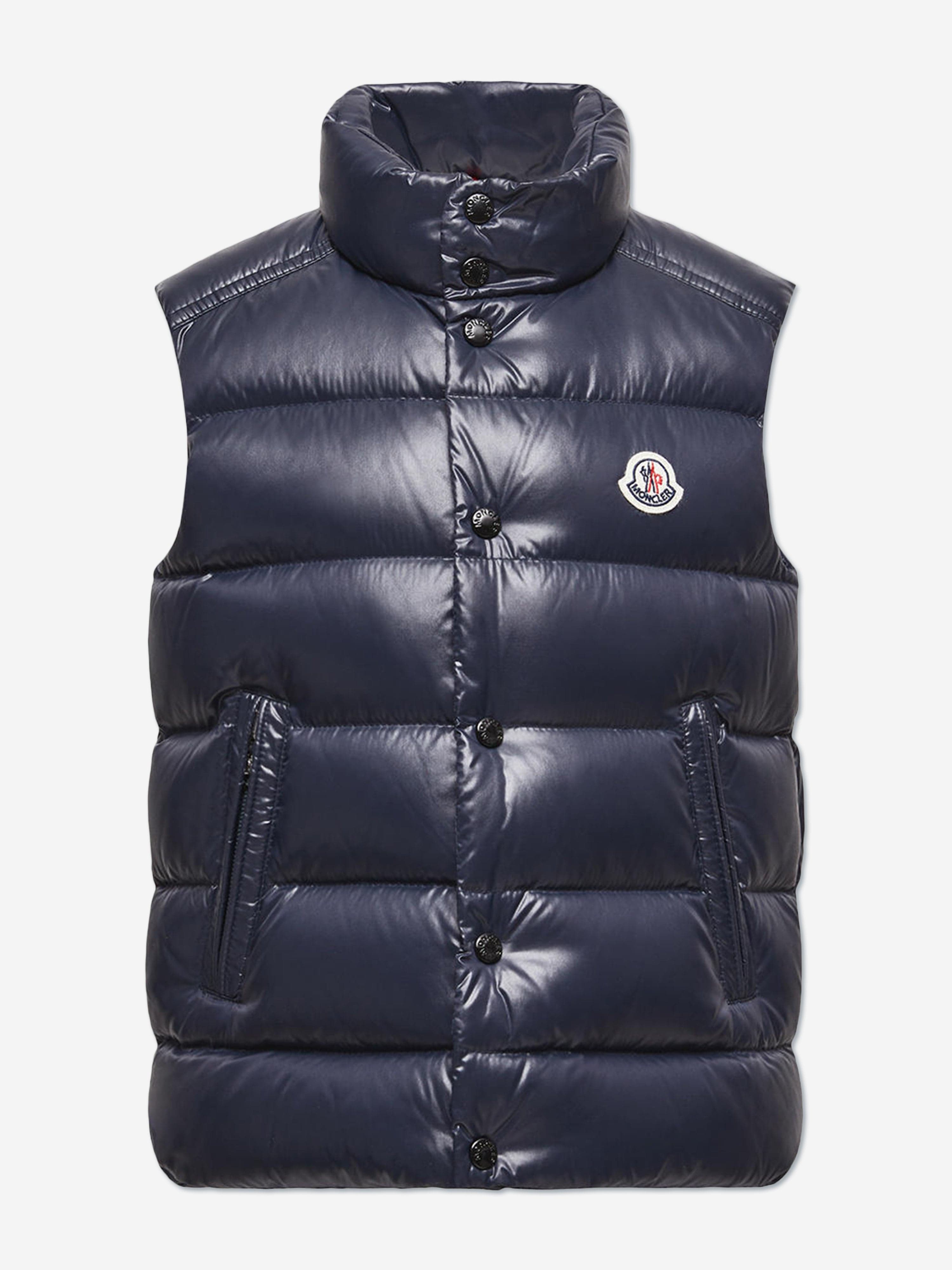 Moncler Enfant Kids Down Padded Tib Gilet in Navy