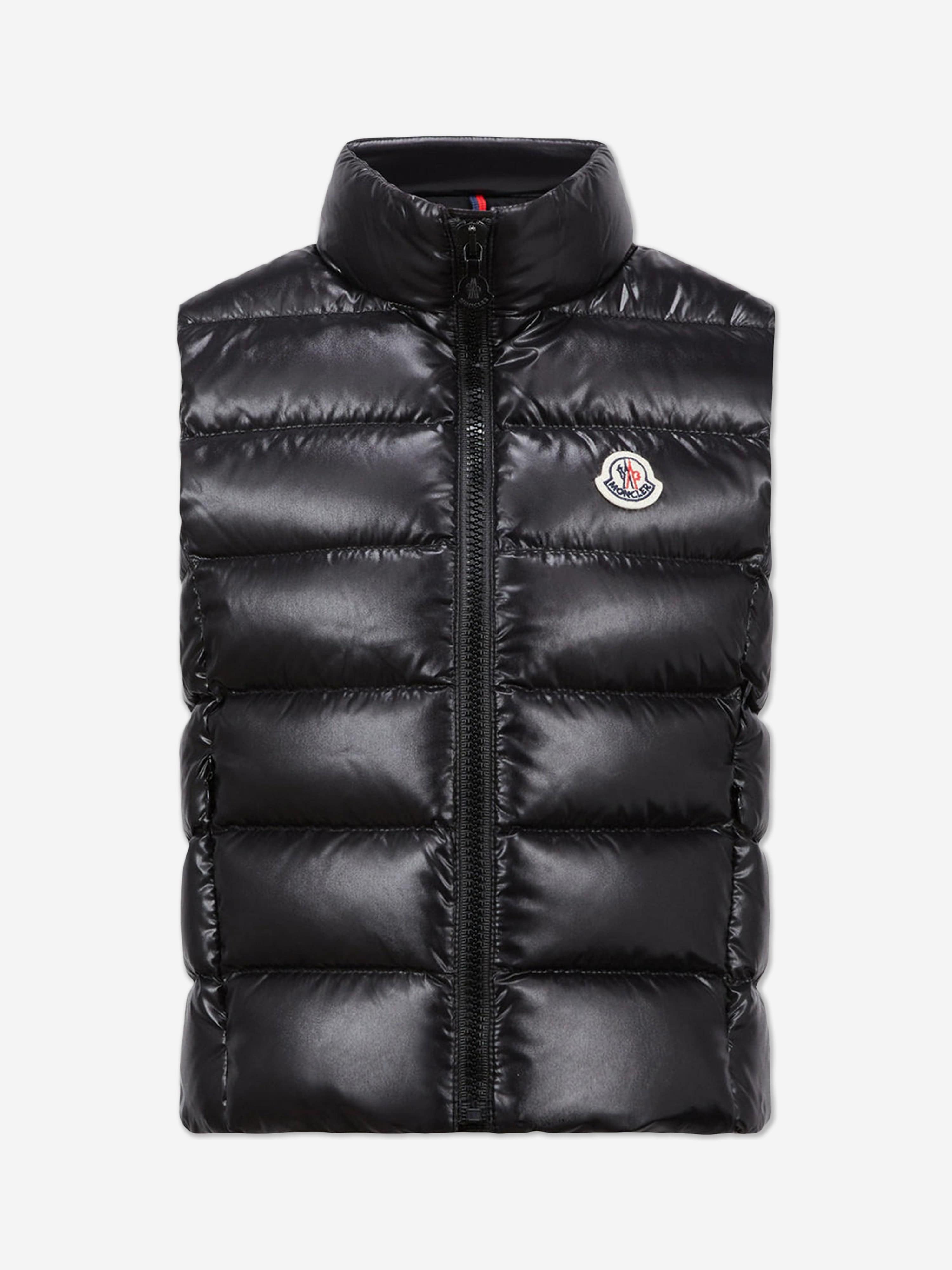 Moncler Enfant Girls Down Padded Ghany Gilet in Black