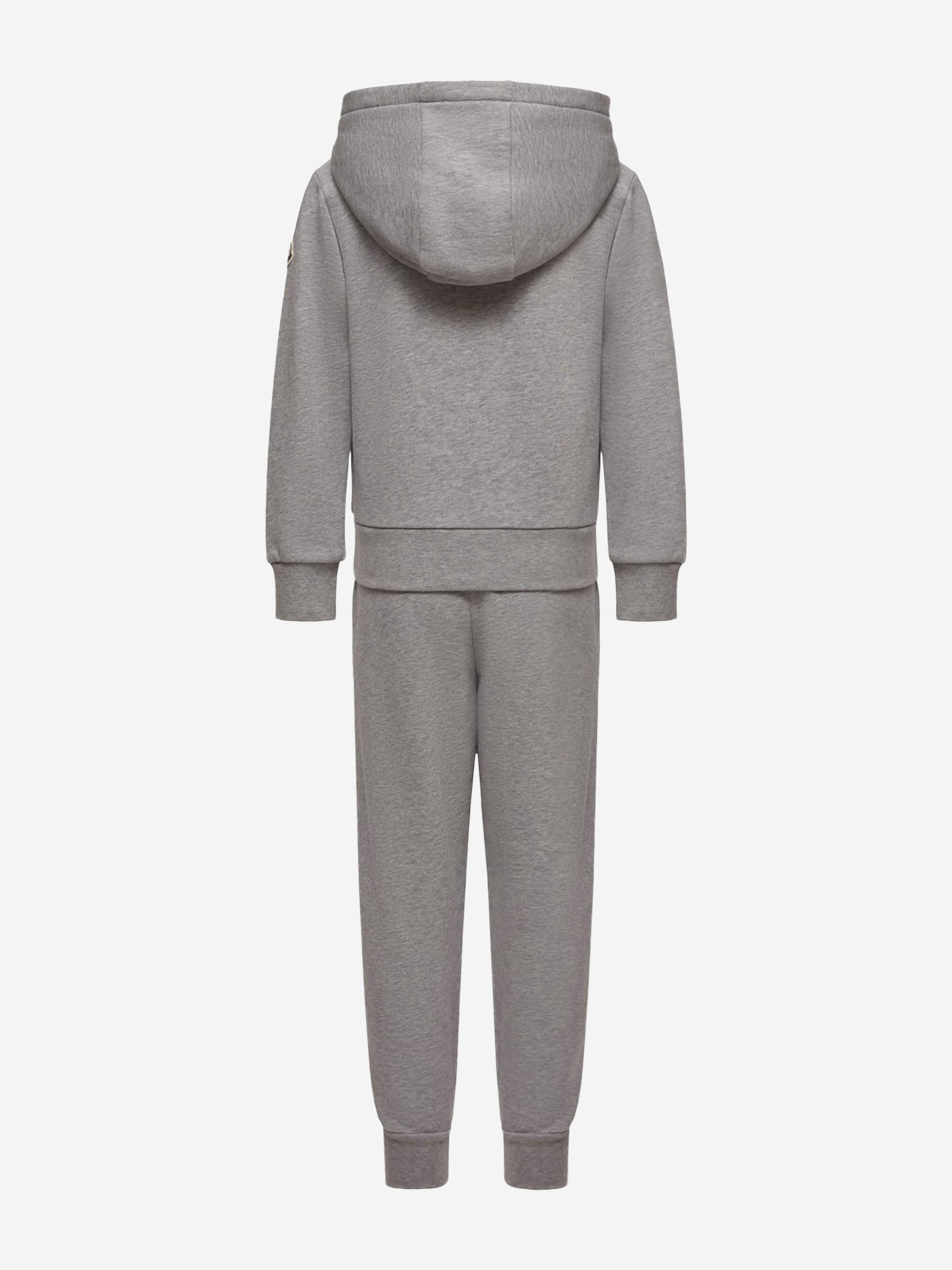 Moncler Enfant Boys Fleece Tracksuit in Grey