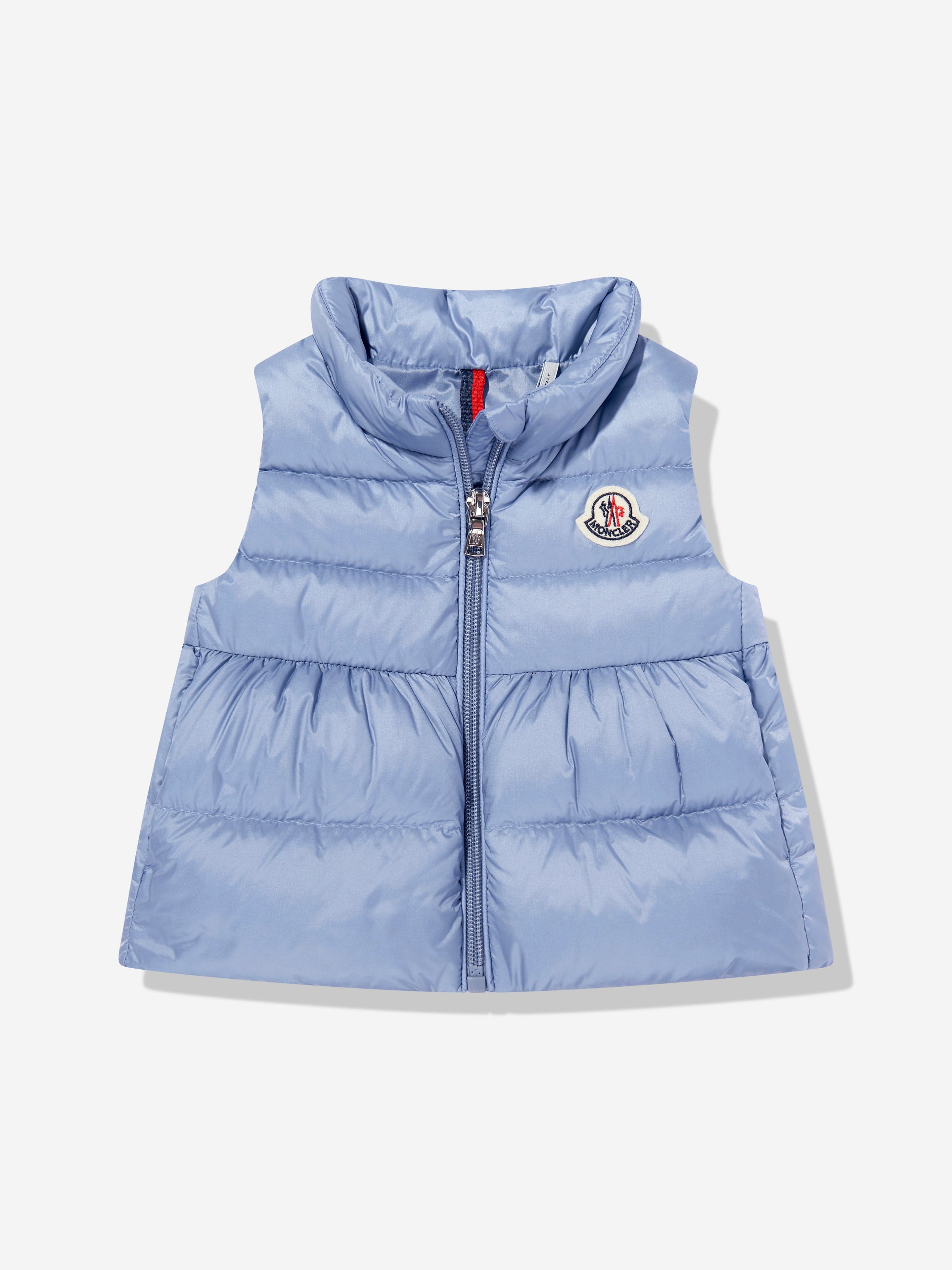 Moncler Enfant Baby Girls Hivette Down Padded Gilet in Blue