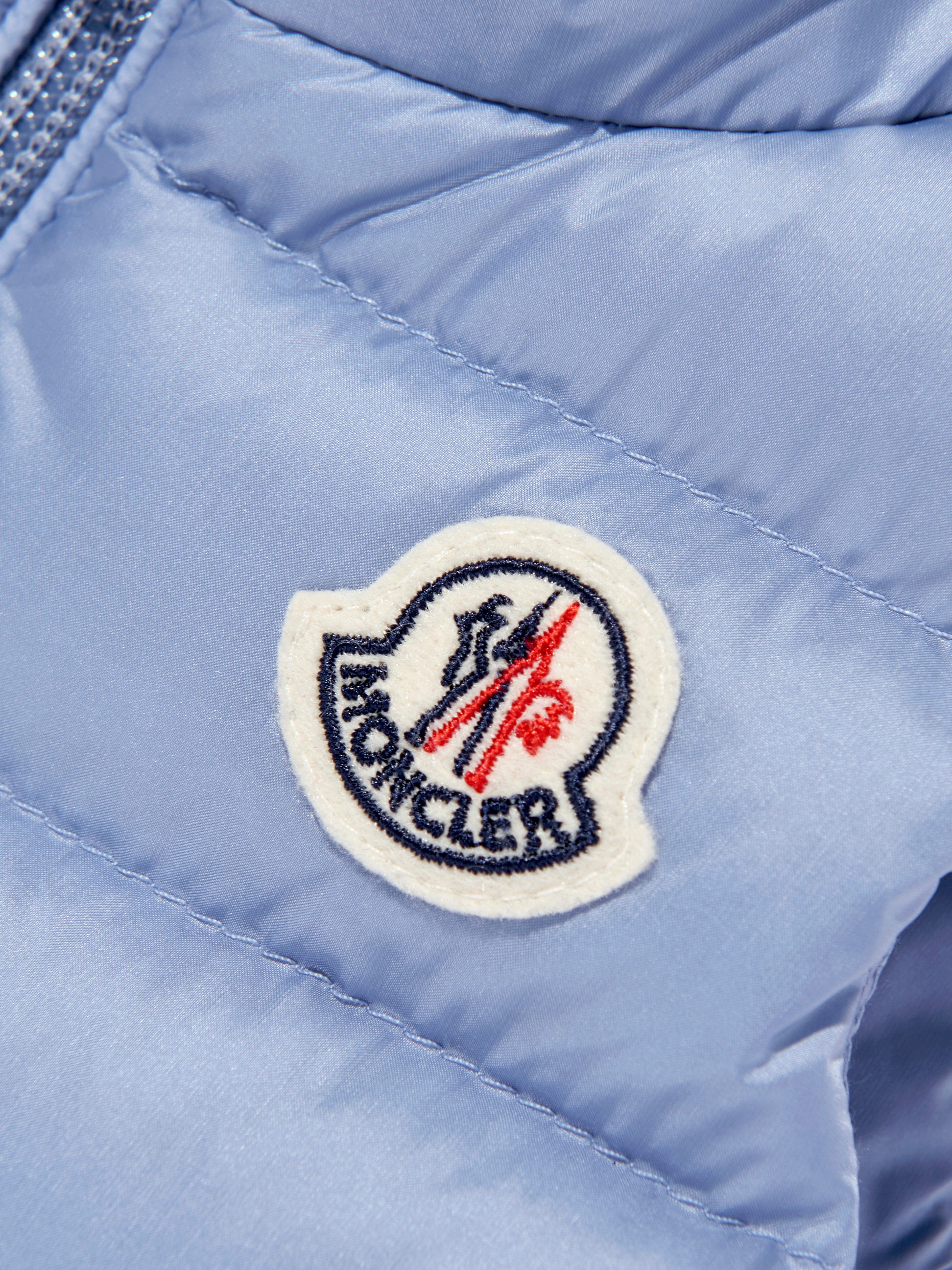 Moncler Enfant Baby Girls Hivette Down Padded Gilet in Blue