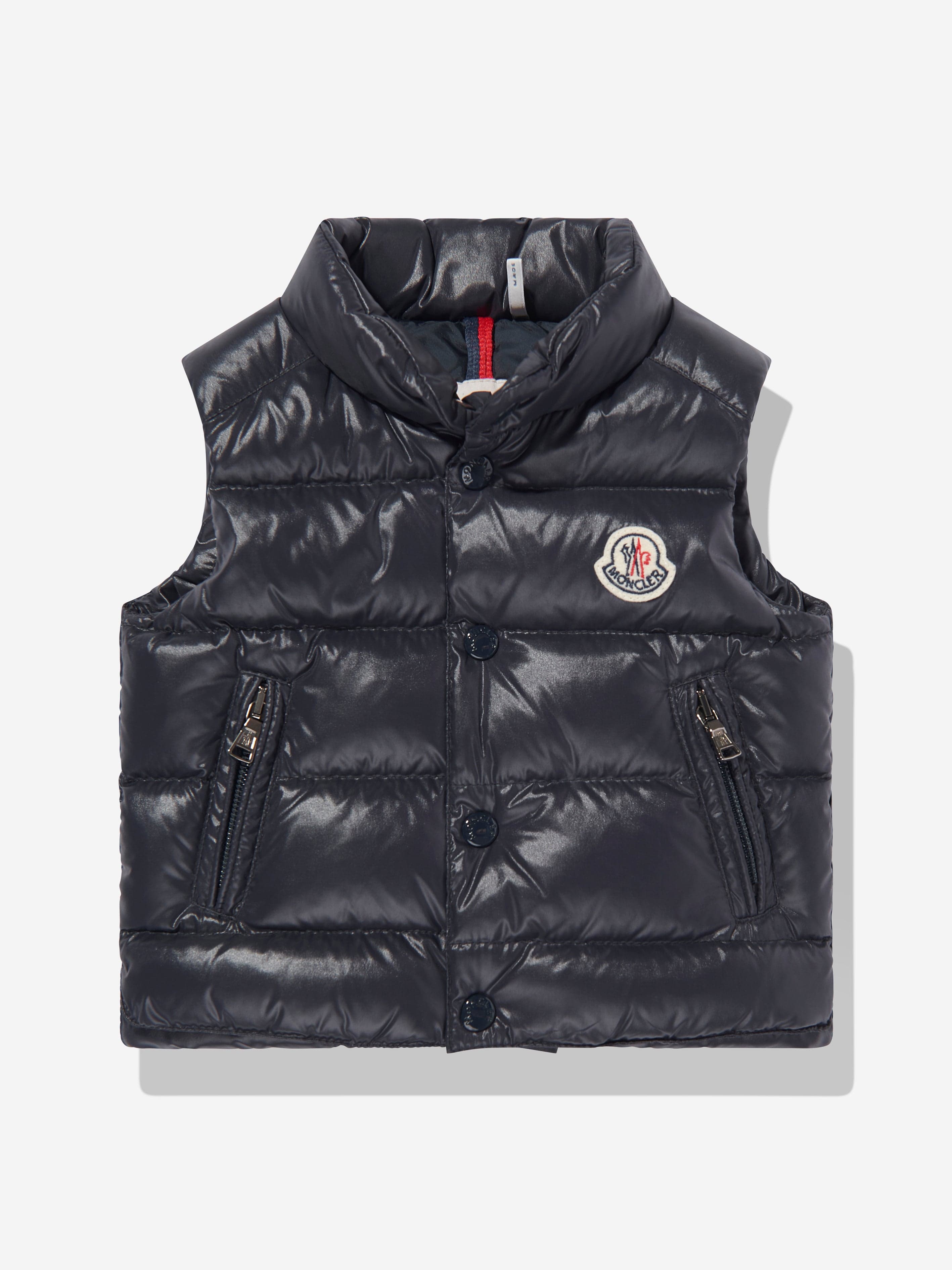 Moncler Enfant Baby Boys Bernard Down Padded Gilet in Navy