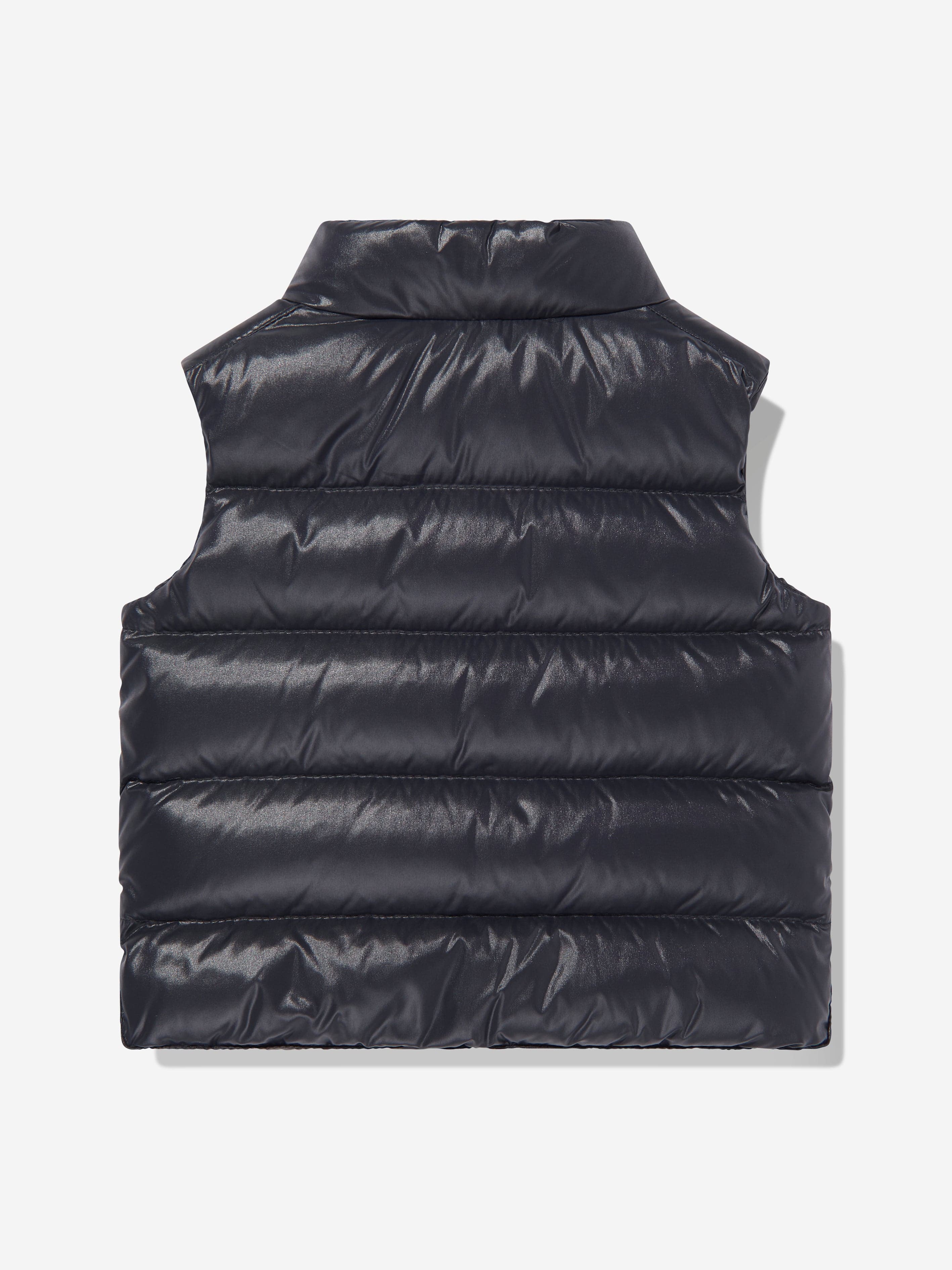 Moncler Enfant Baby Boys Bernard Down Padded Gilet in Navy