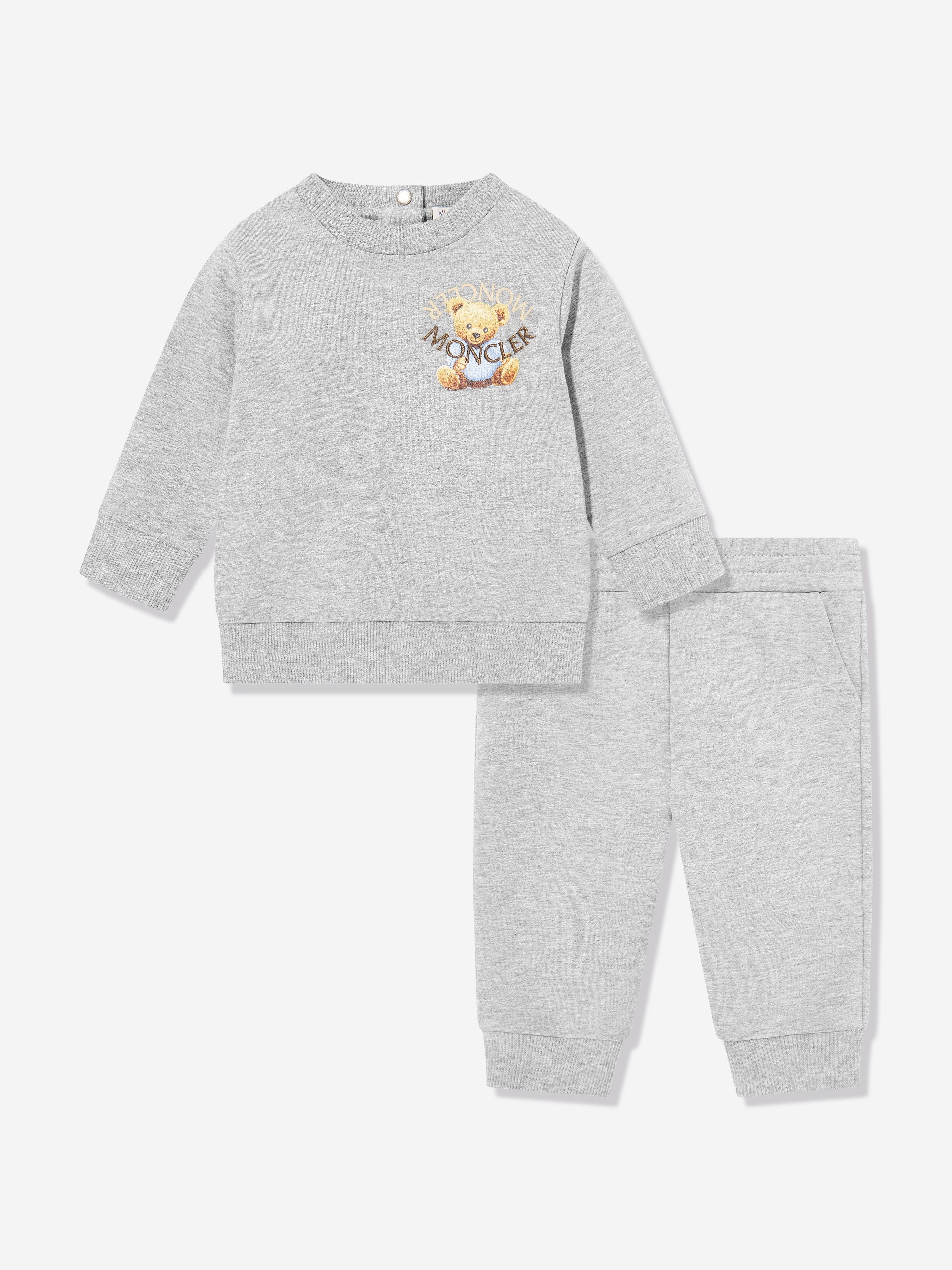Moncler Enfant Baby Boys Teddy Bear Tracksuit in Grey
