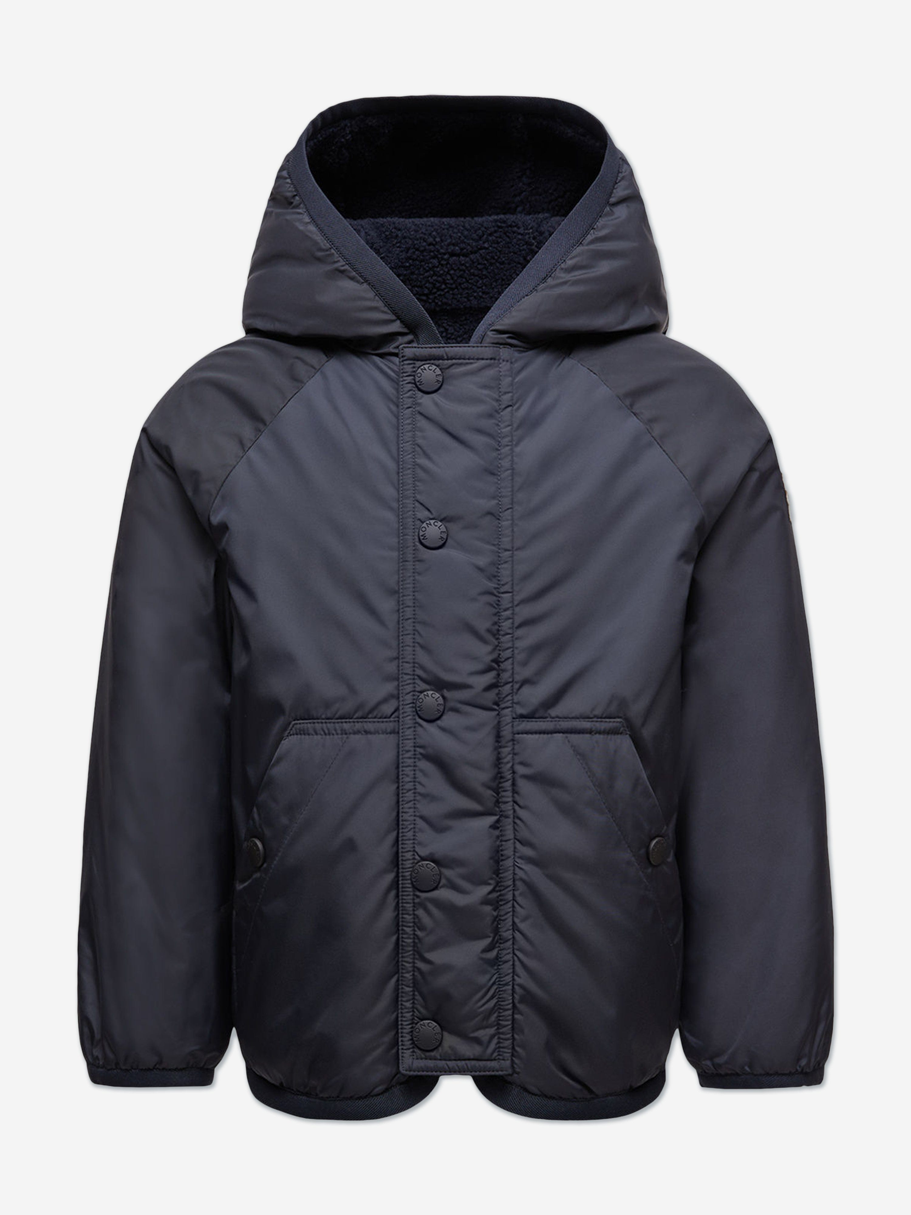 Moncler Enfant Kids Grenoble Reversible Zip Up Cardigan in Ivory