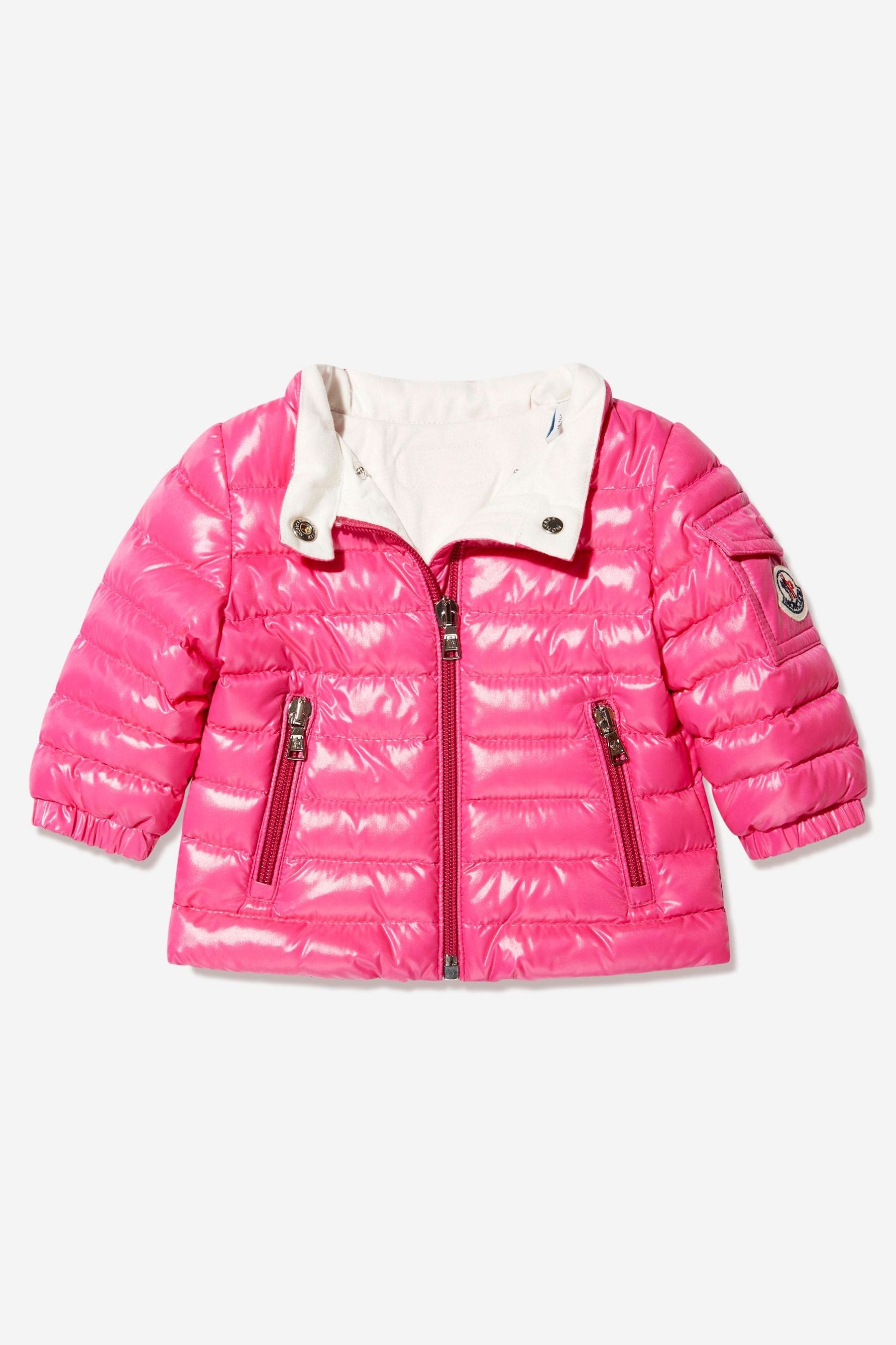 Moncler Enfant Baby Girls Down Padded Paulas Jacket in Pink