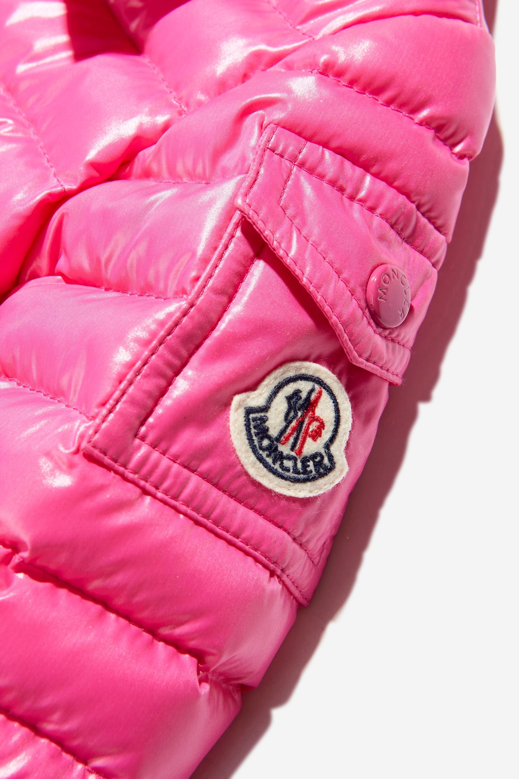 Moncler Enfant Baby Girls Down Padded Paulas Jacket in Pink