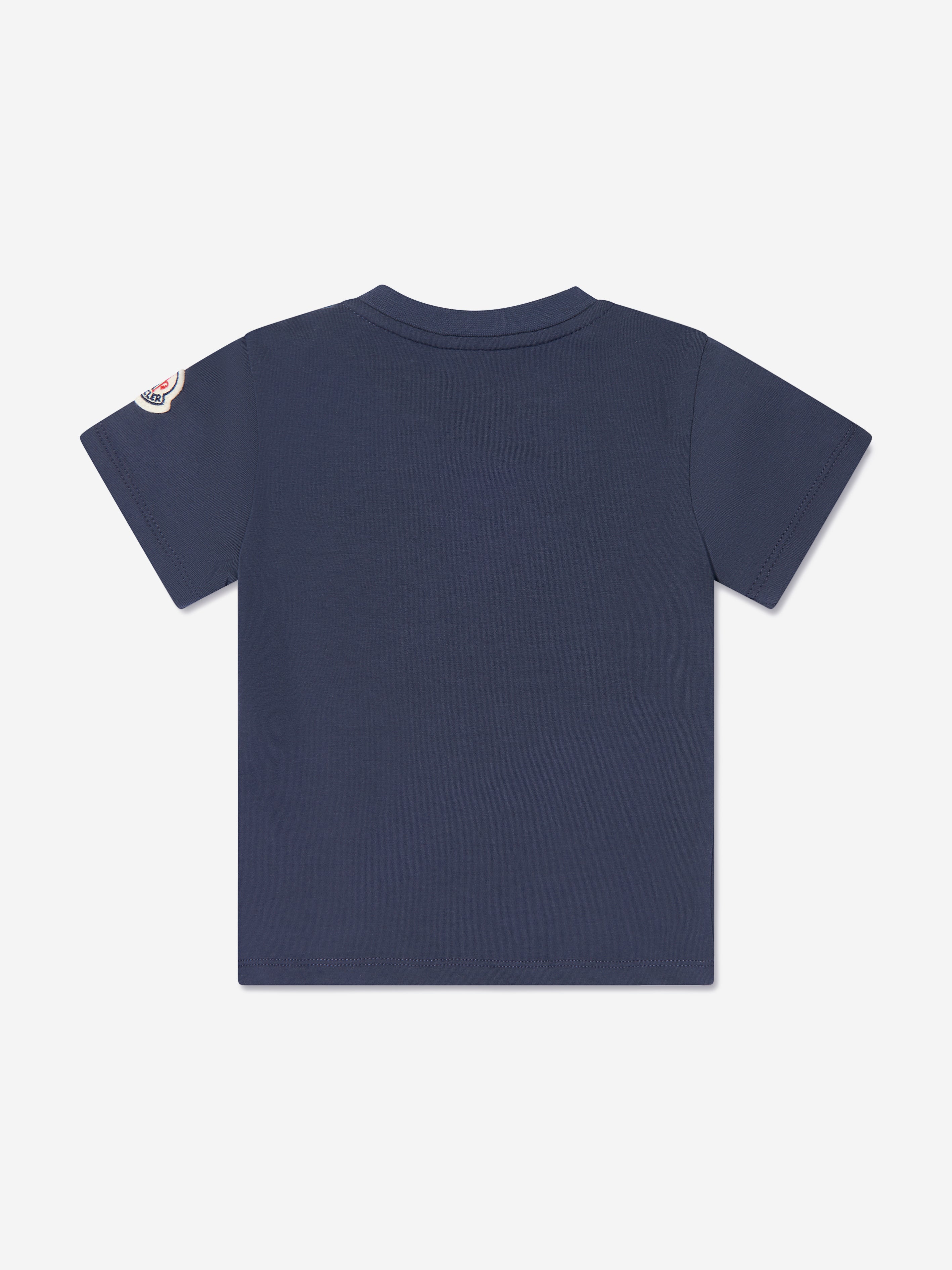 Moncler Enfant Baby Girls Logo T-Shirt in Navy