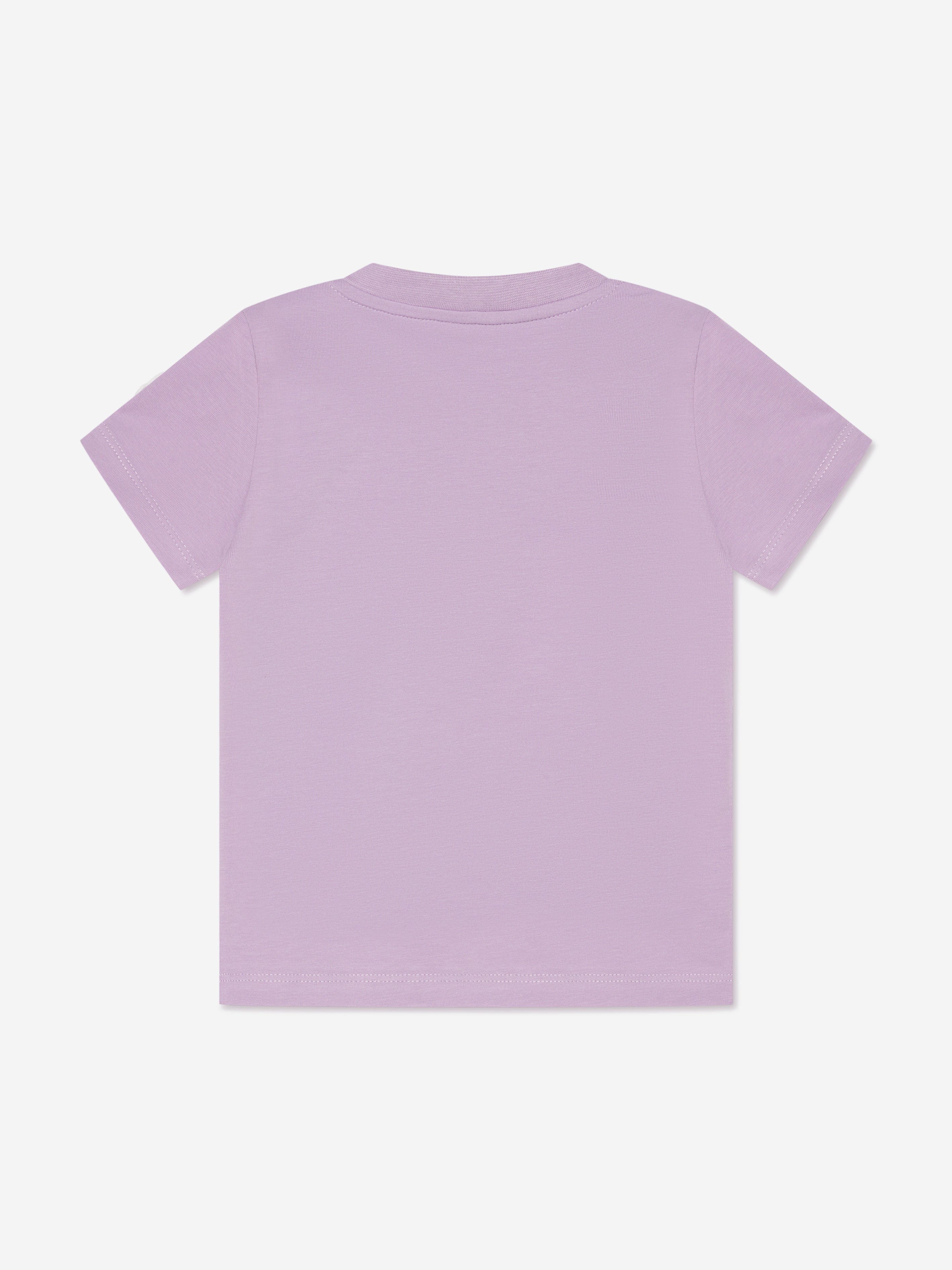 Moncler Enfant Baby Girls Logo T-Shirt in Lilac