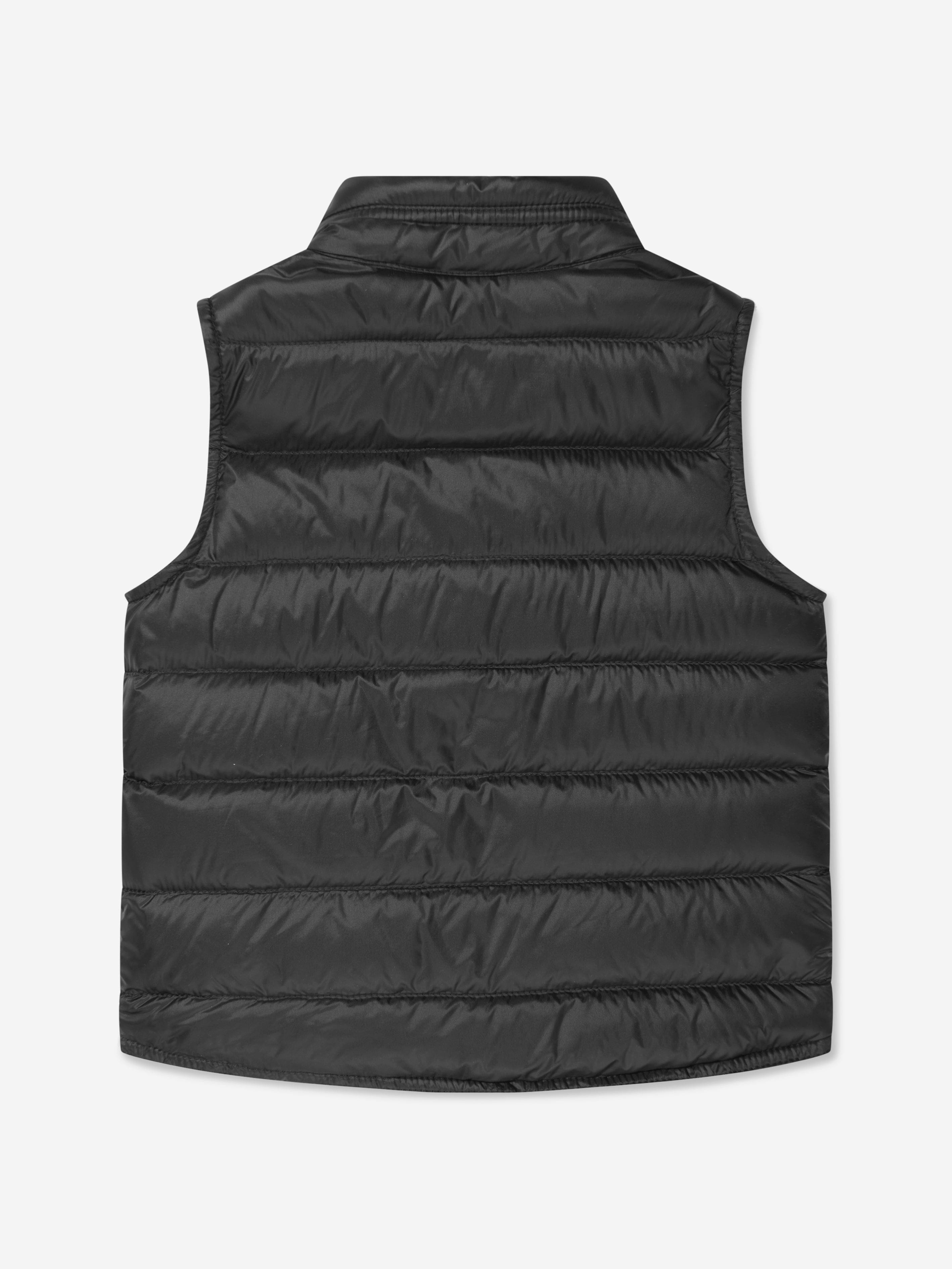 Moncler Enfant Boys Down Padded Gui Gilet in Black