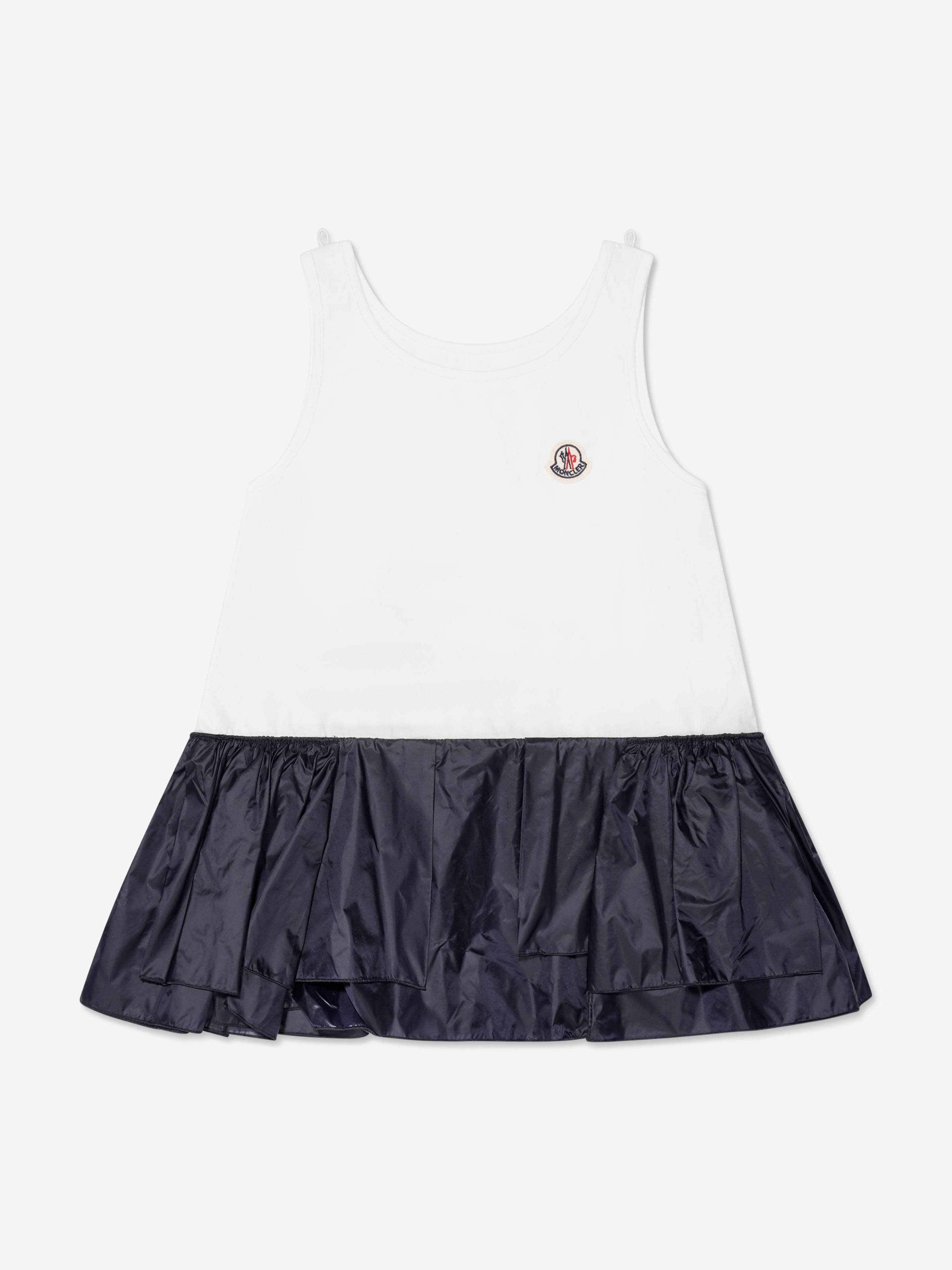 Moncler Enfant Girls Pocket Dress in Navy