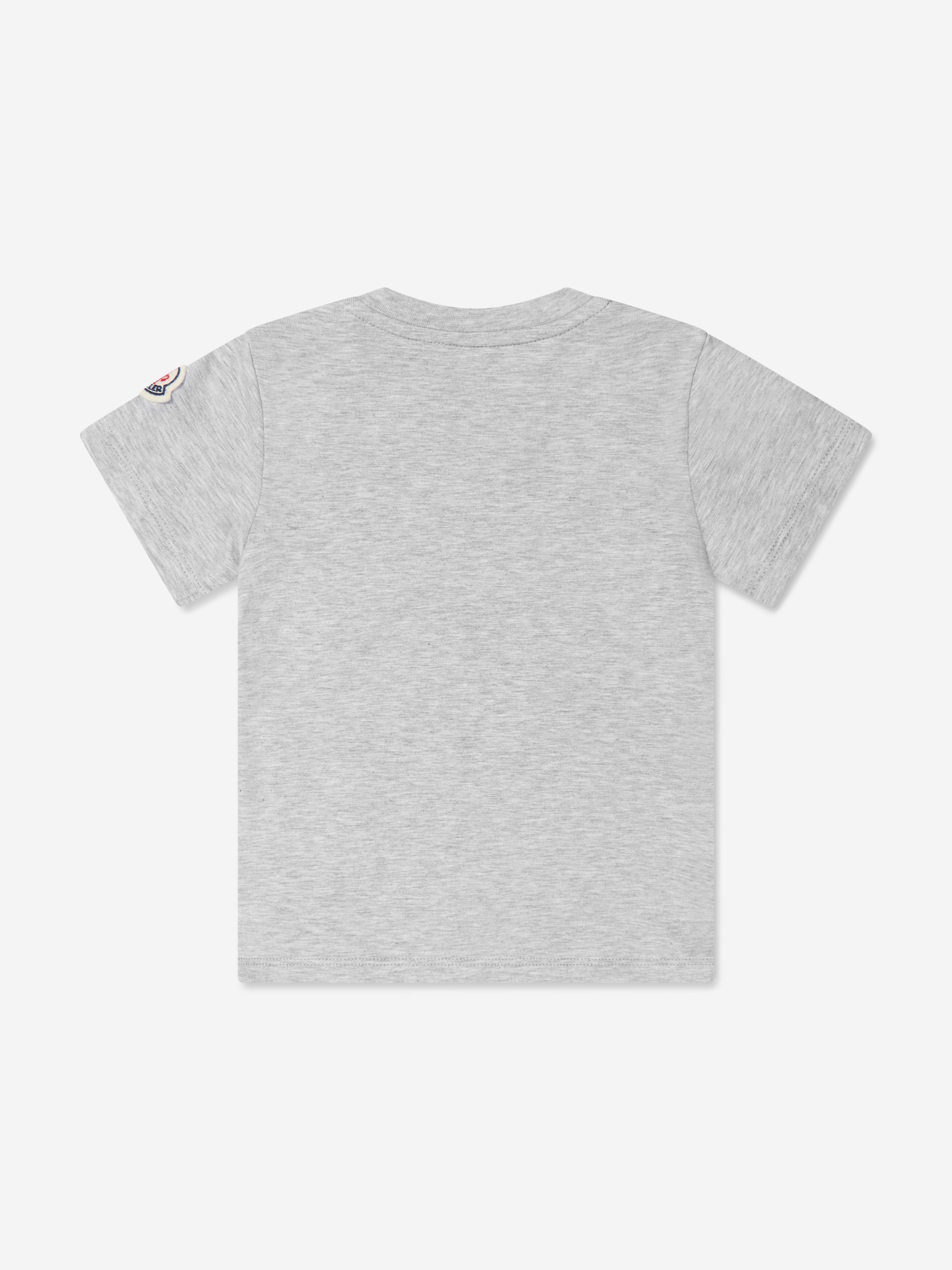 Moncler Enfant Baby Girls Logo T-Shirt in Grey