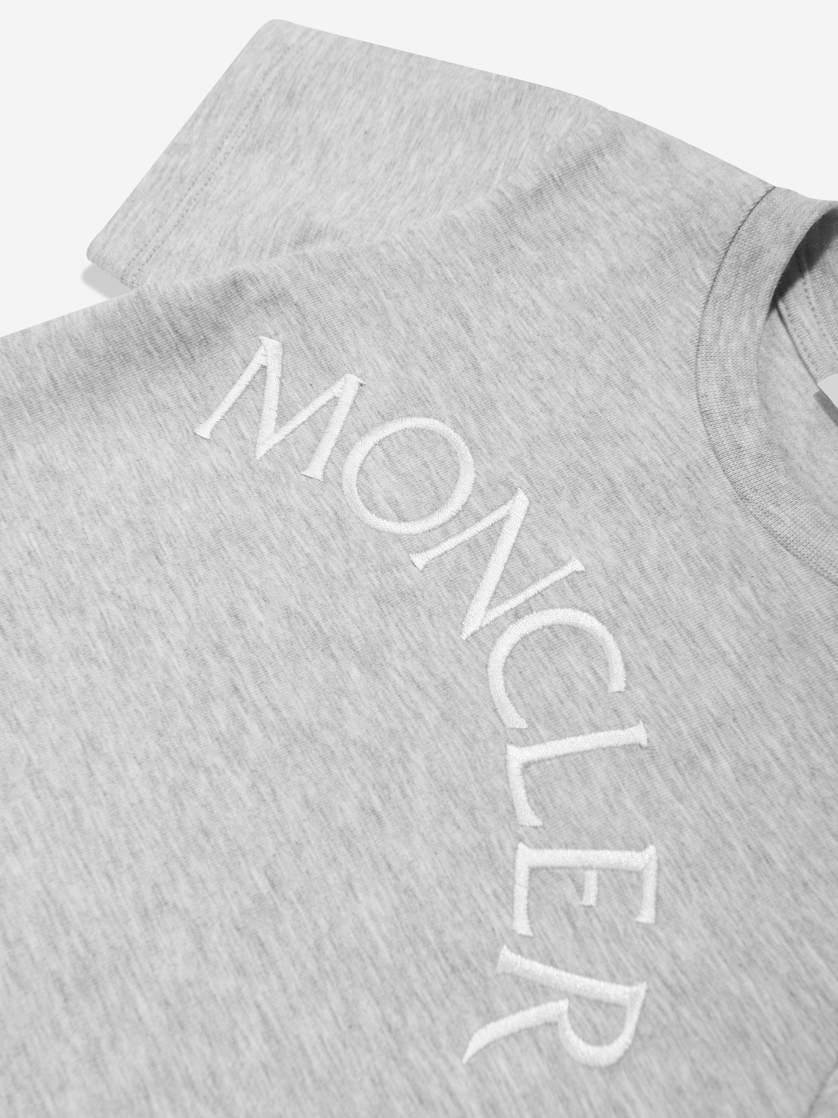 Moncler Enfant Baby Girls Logo T-Shirt in Grey