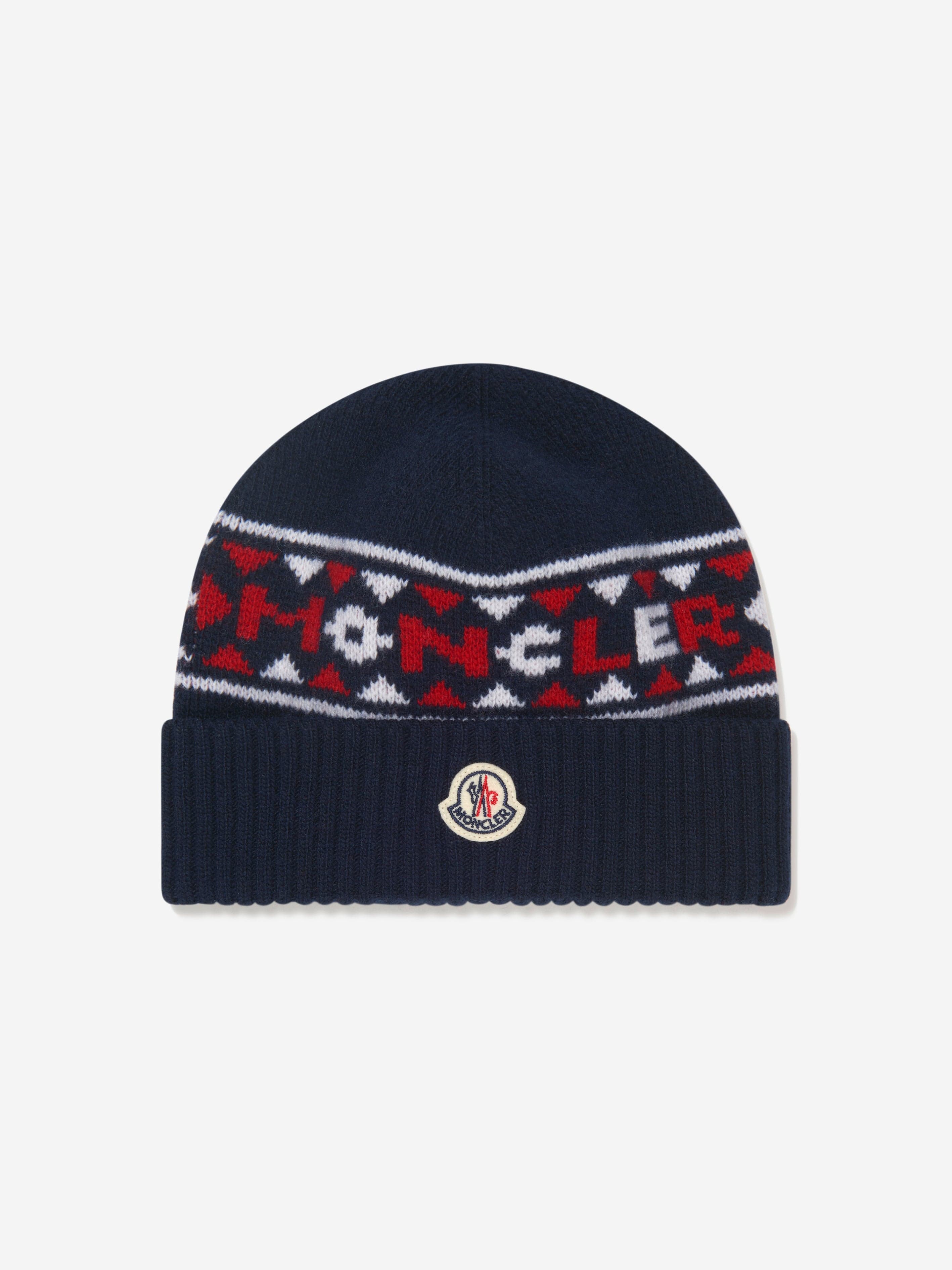 Moncler Enfant Boys Wool Knitted Logo Hat