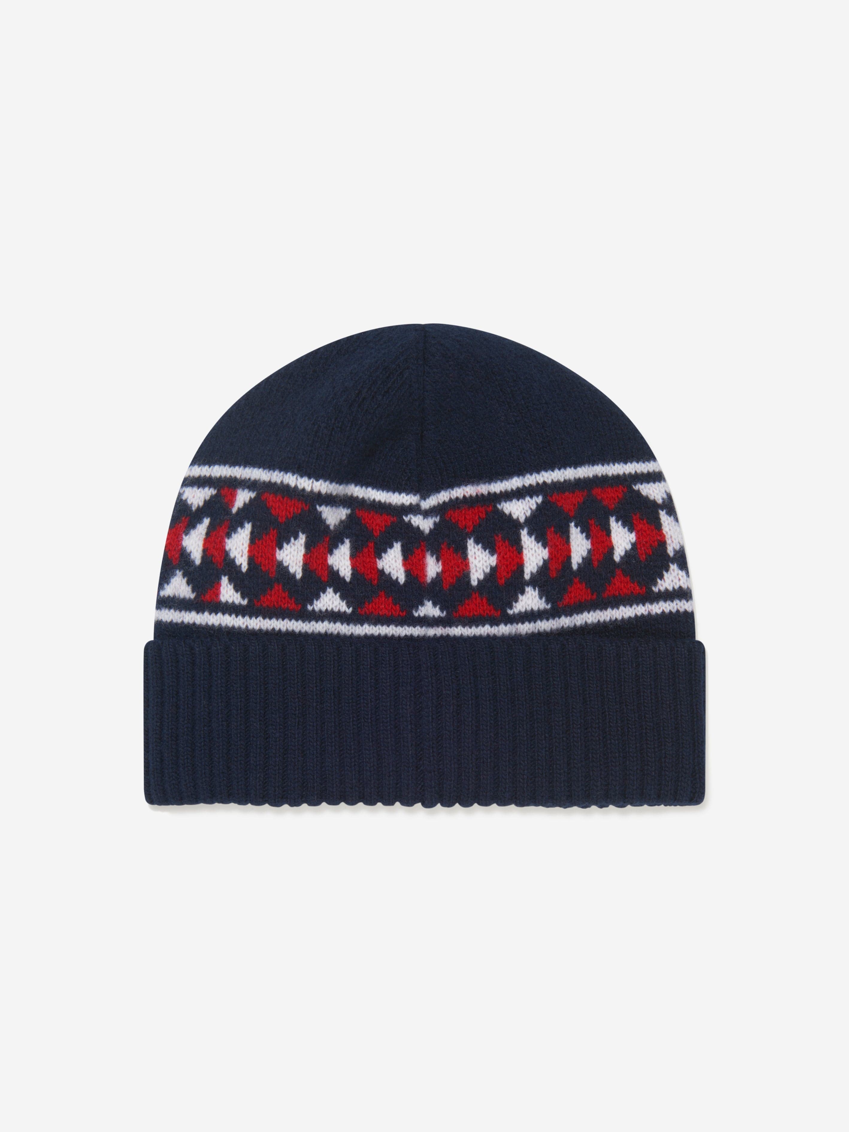 Moncler Enfant Boys Wool Knitted Logo Hat