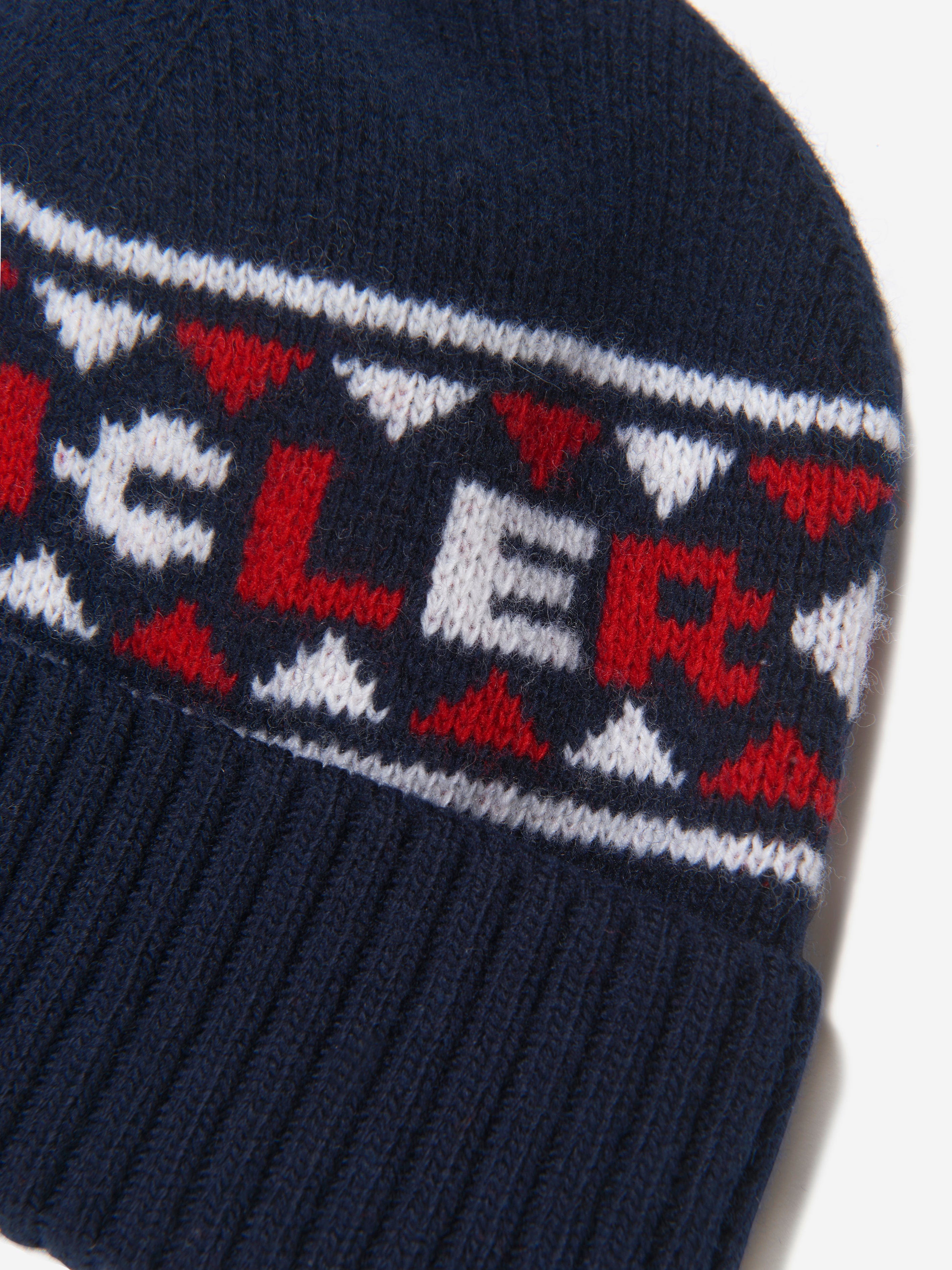 Moncler Enfant Boys Wool Knitted Logo Hat