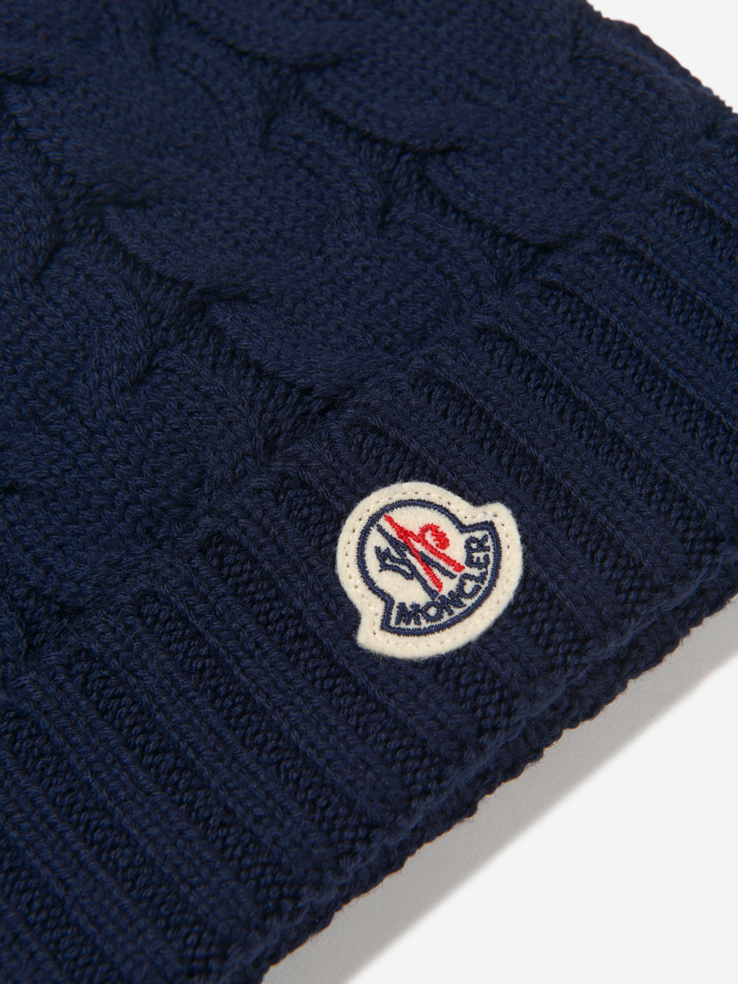 Moncler Enfant Boys Wool Knitted Logo Hat