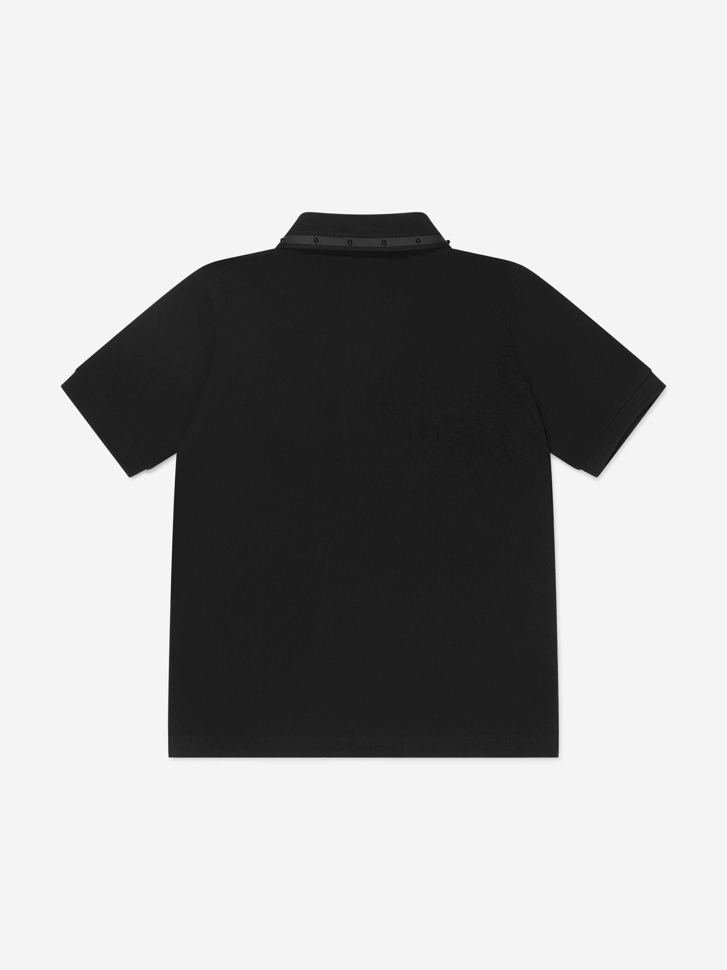 Moncler Enfant Boys Tipped Collar Logo Polo Shirt