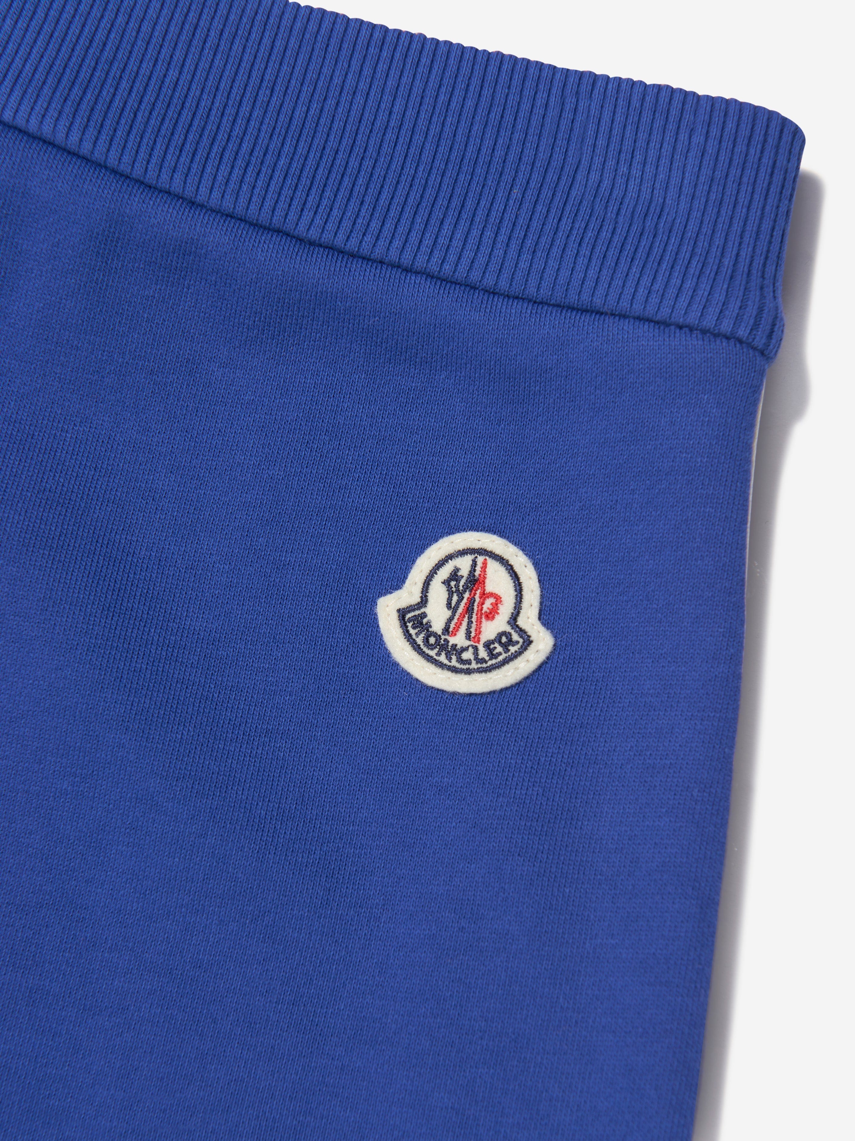 Moncler Enfant Boys Logo Joggers in Blue