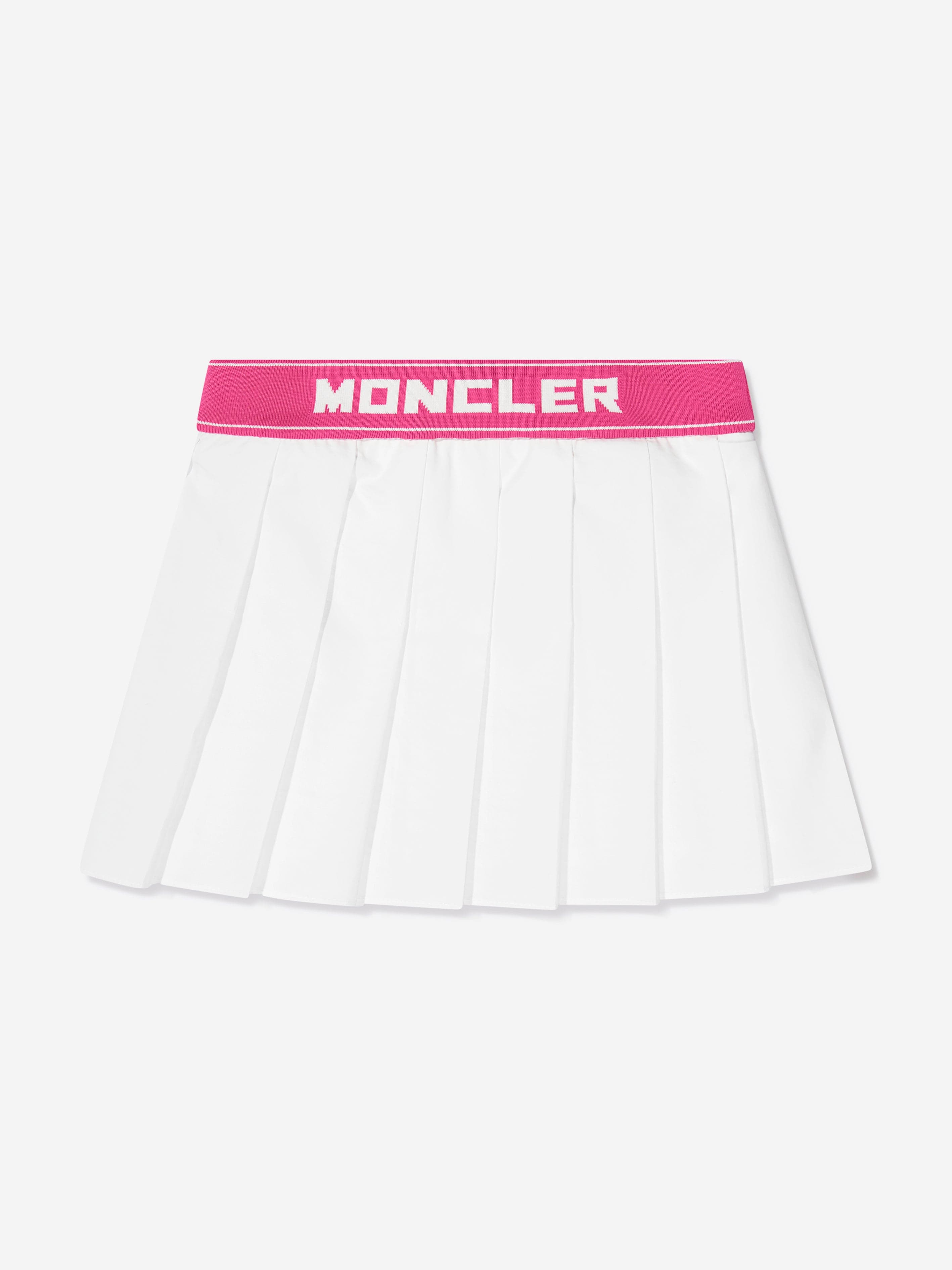 Moncler Enfant Girls Pleated Skirt in White