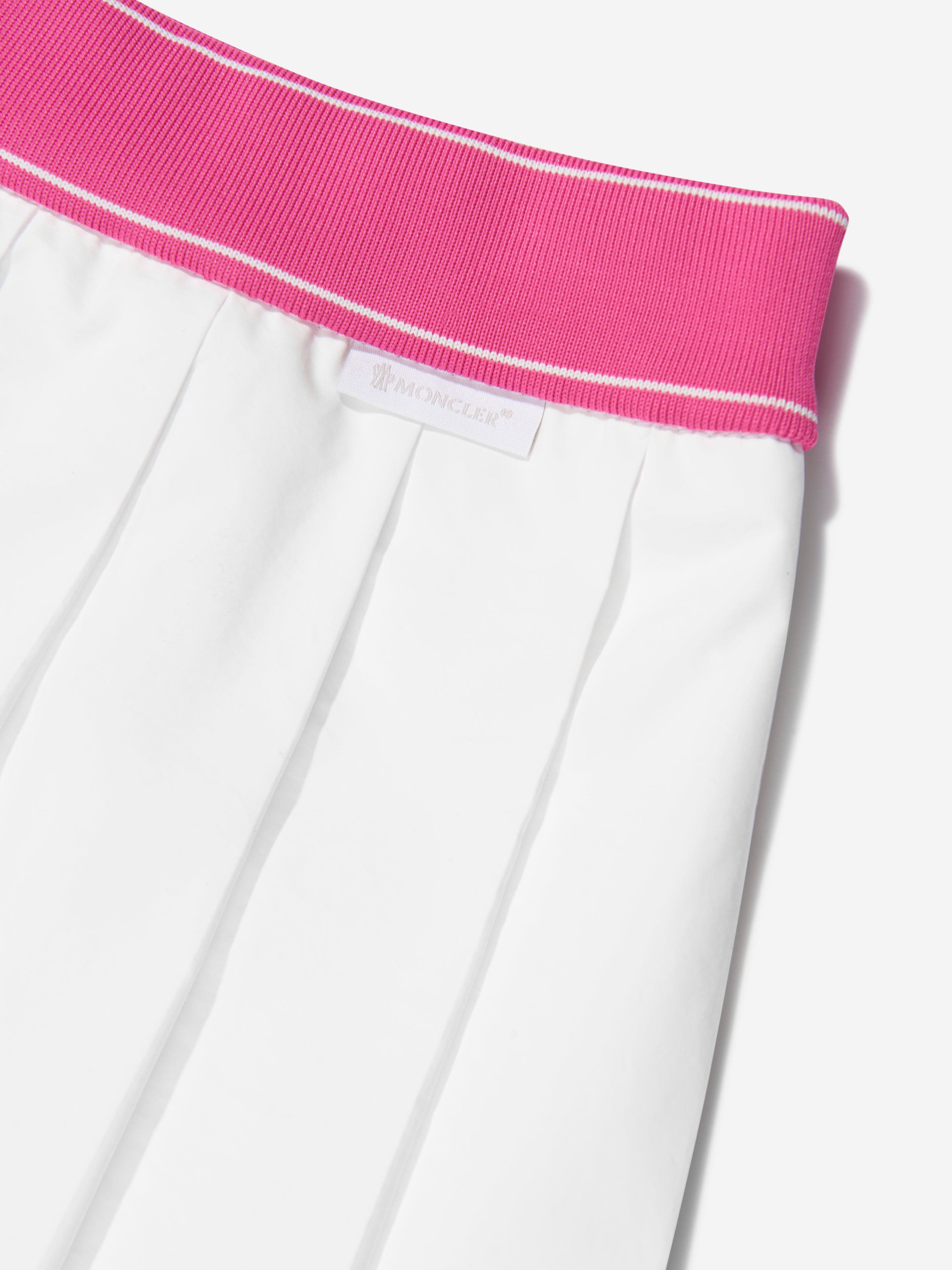 Moncler Enfant Girls Pleated Skirt in White