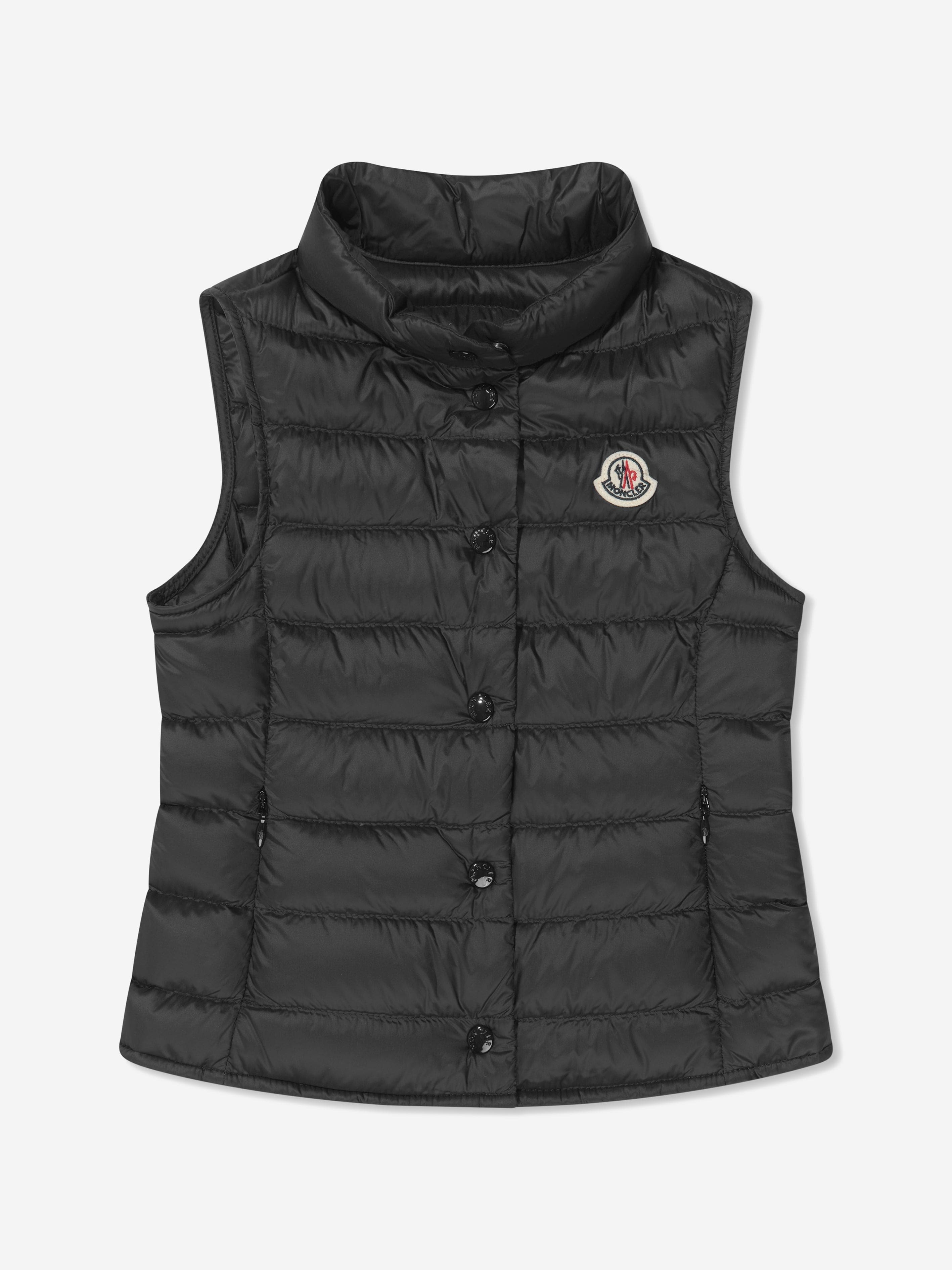 Moncler Enfant Girls Down Padded Liane Gilet in Black