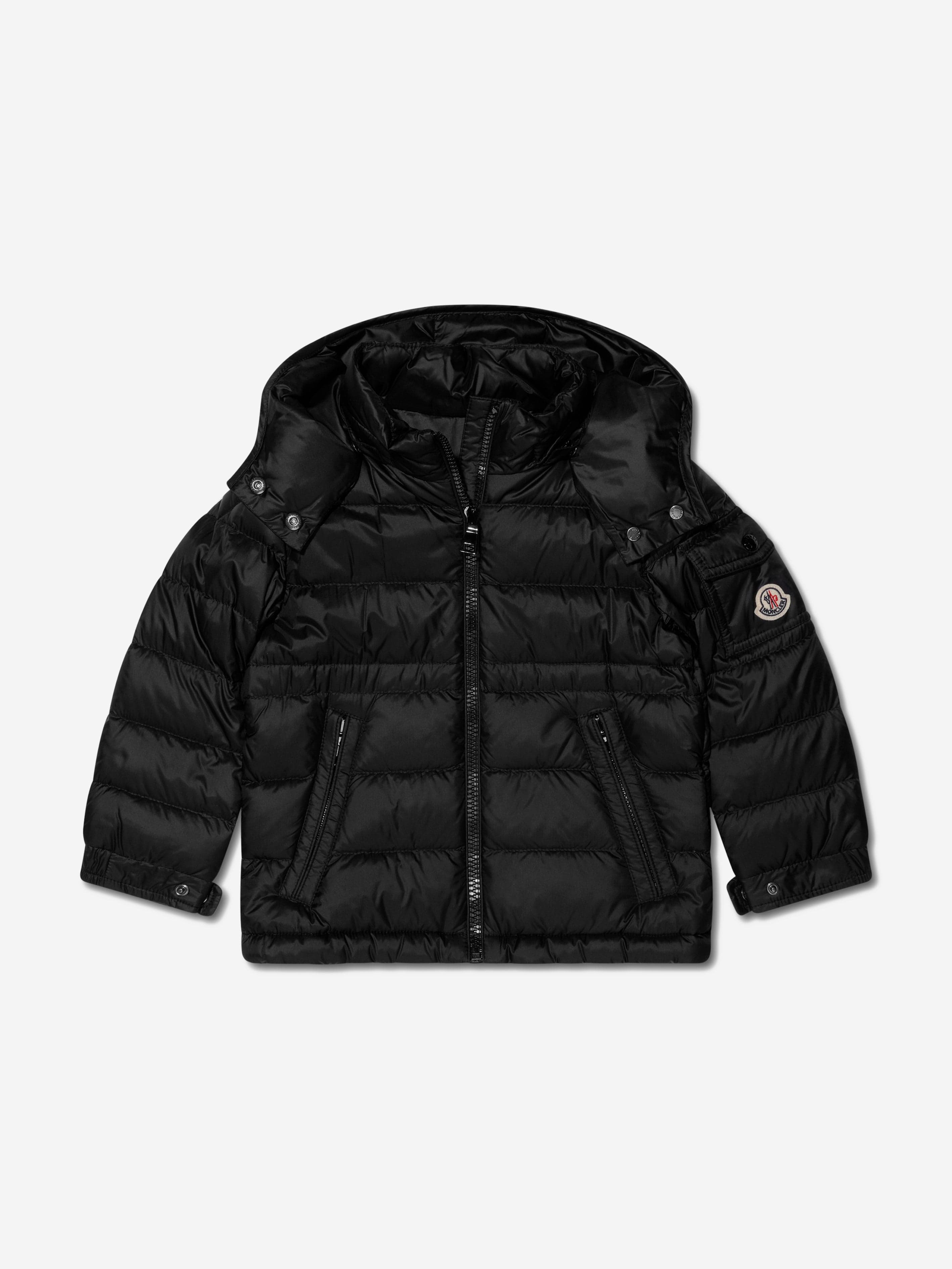 Moncler Enfant Girls Down Padded Dalles Jacket in Black