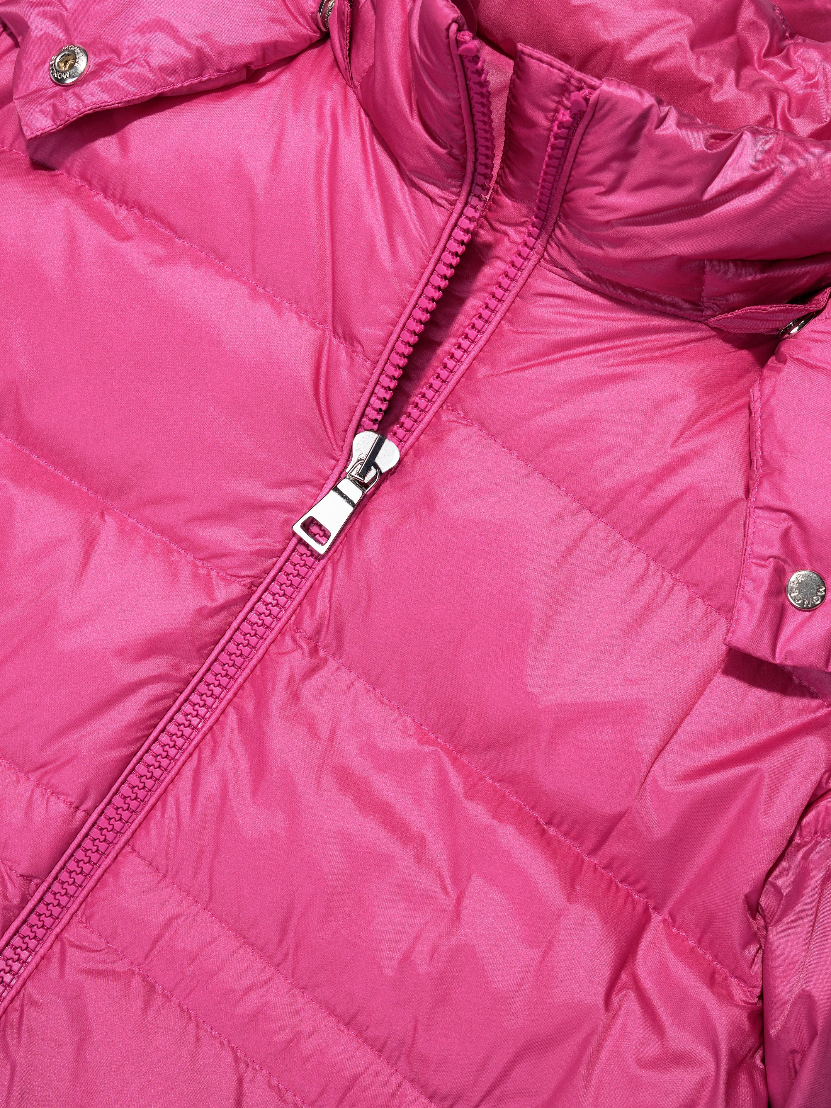 Moncler Enfant Girls Down Padded Dalles Jacket in Pink