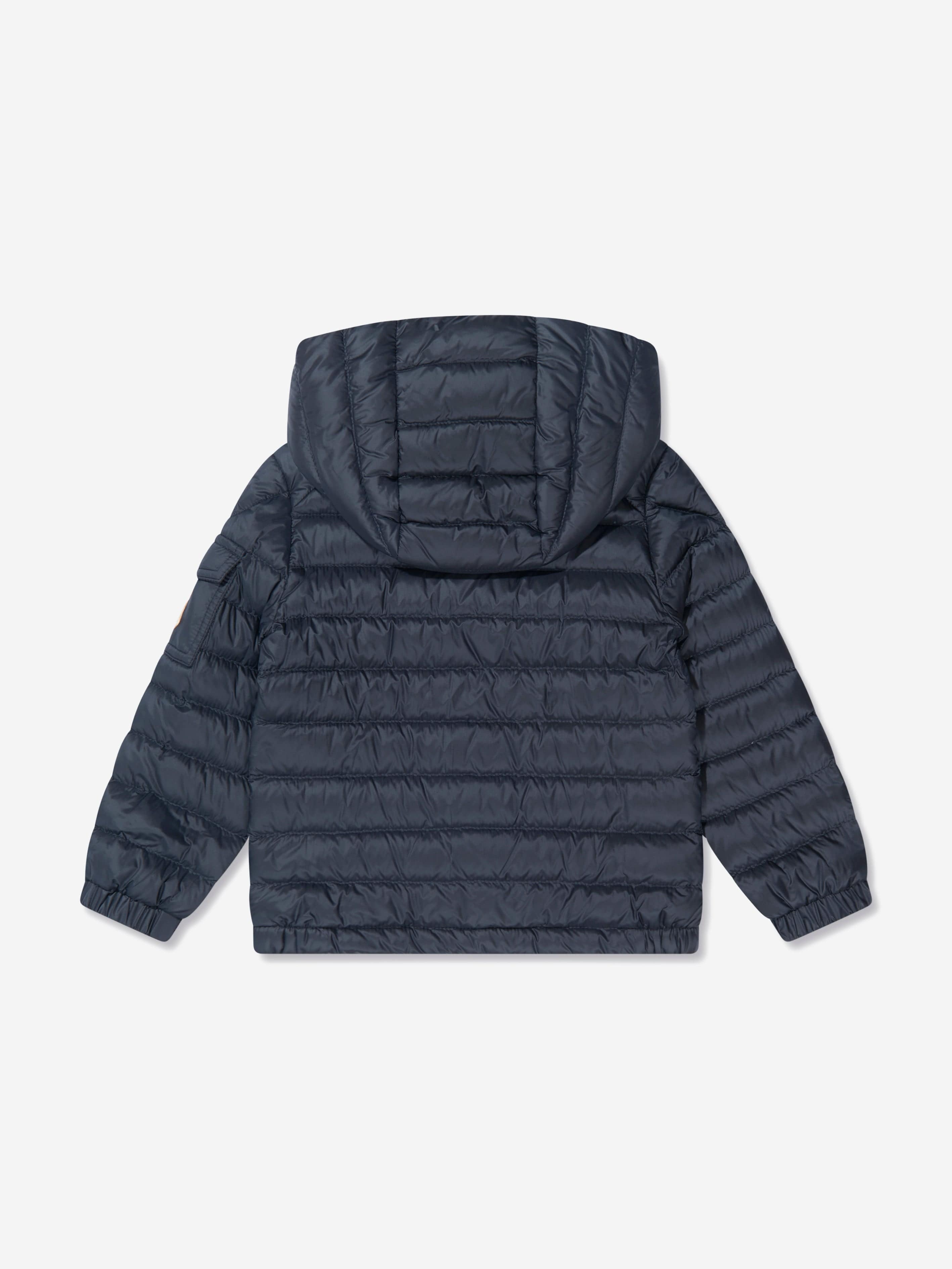 Moncler Enfant Boys Down Padded Lauros Jacket in Navy