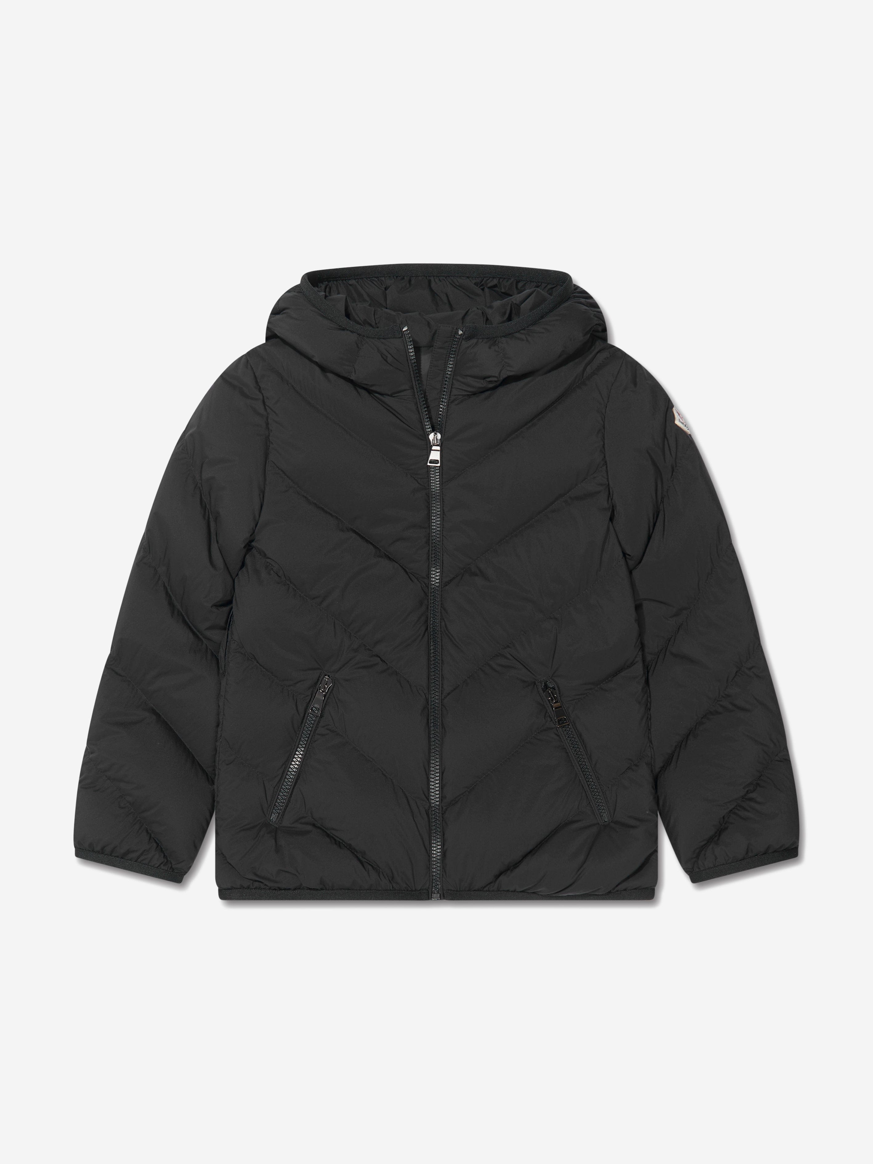 Moncler Enfant Girls Down Padded Kaori Coat in Black