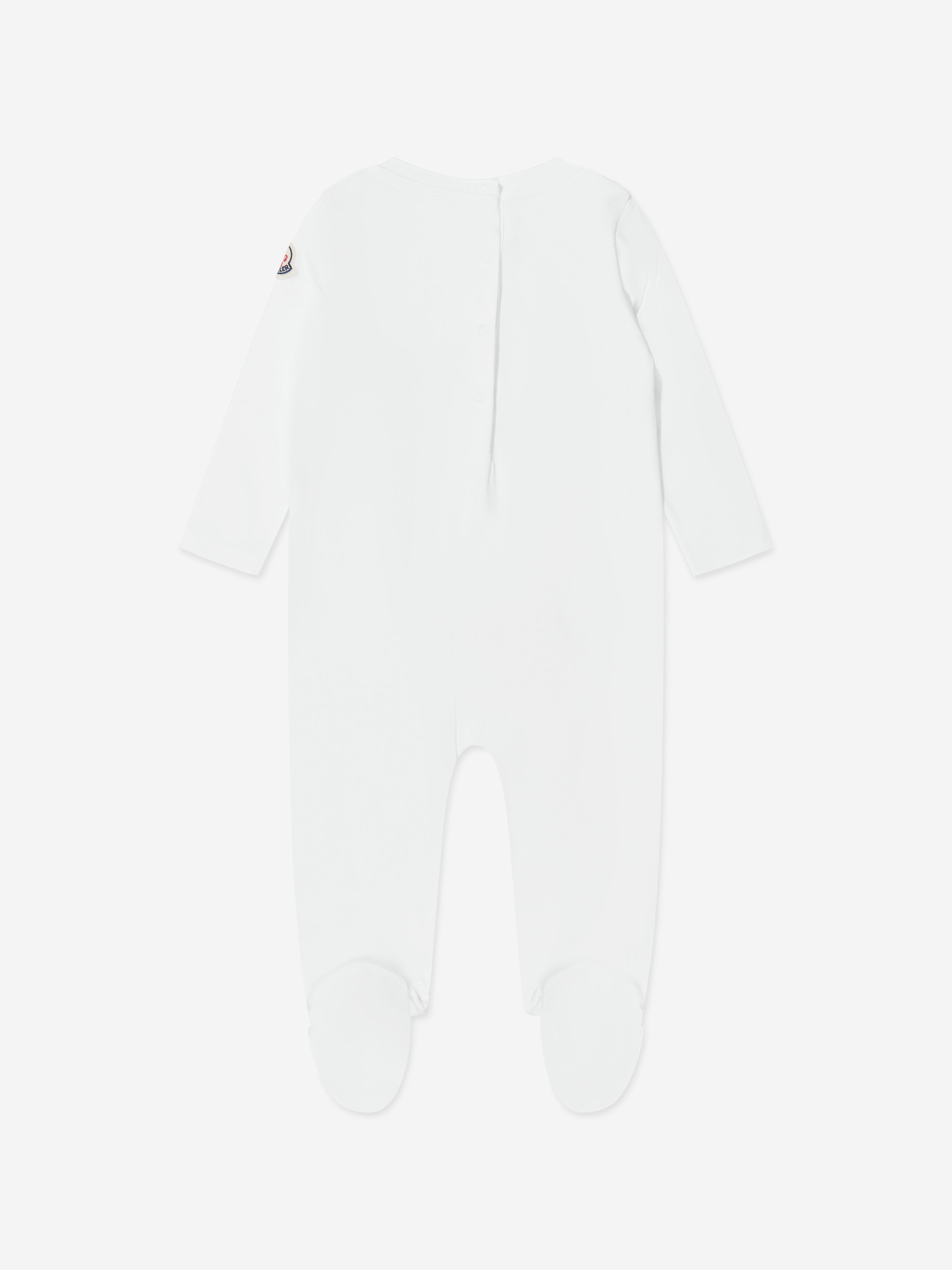 Moncler Enfant Baby Boys Logo Babygrow And Bib Set in Grey