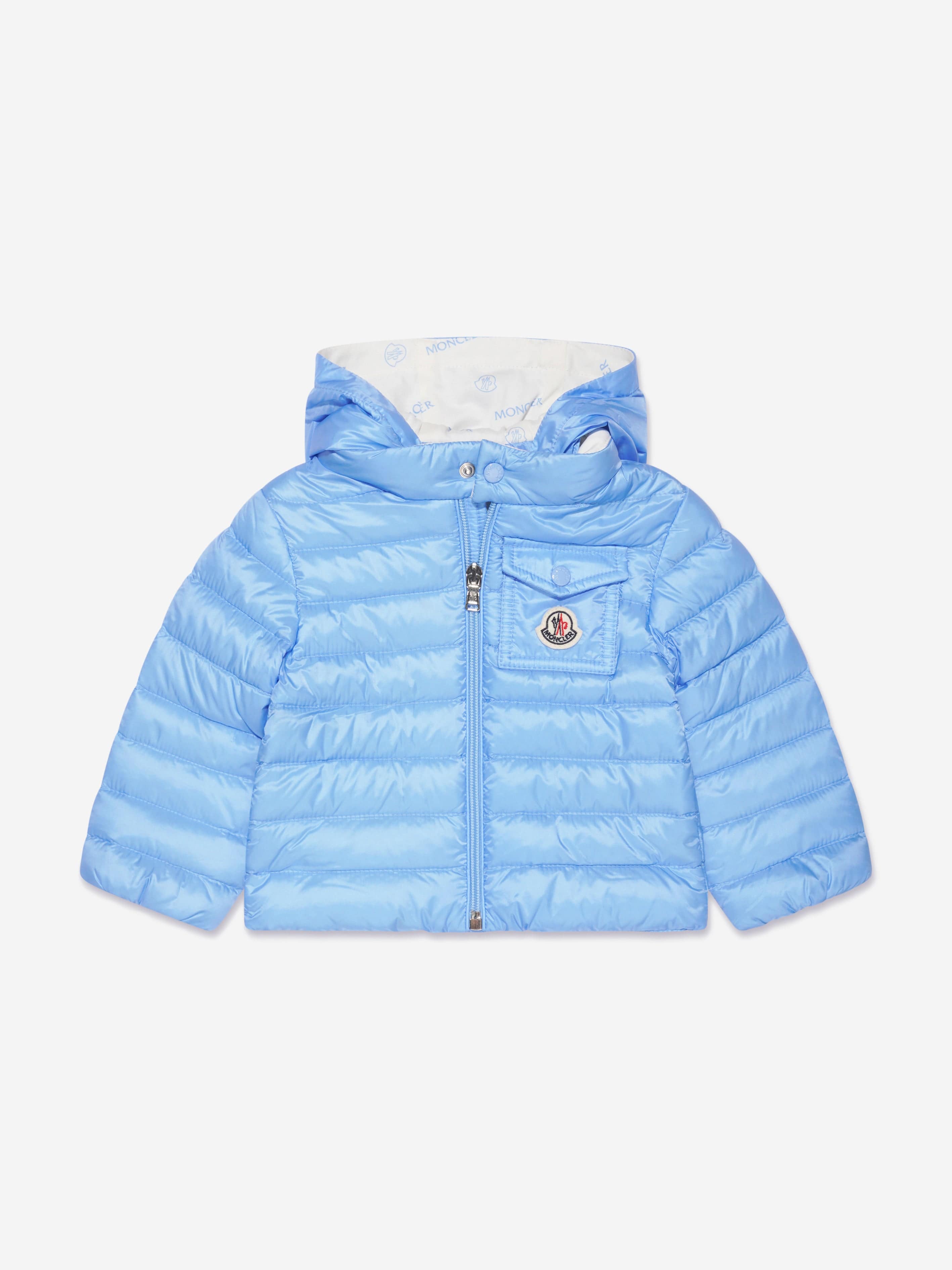 Moncler Enfant Baby Down Padded Baigal Jacket in Blue