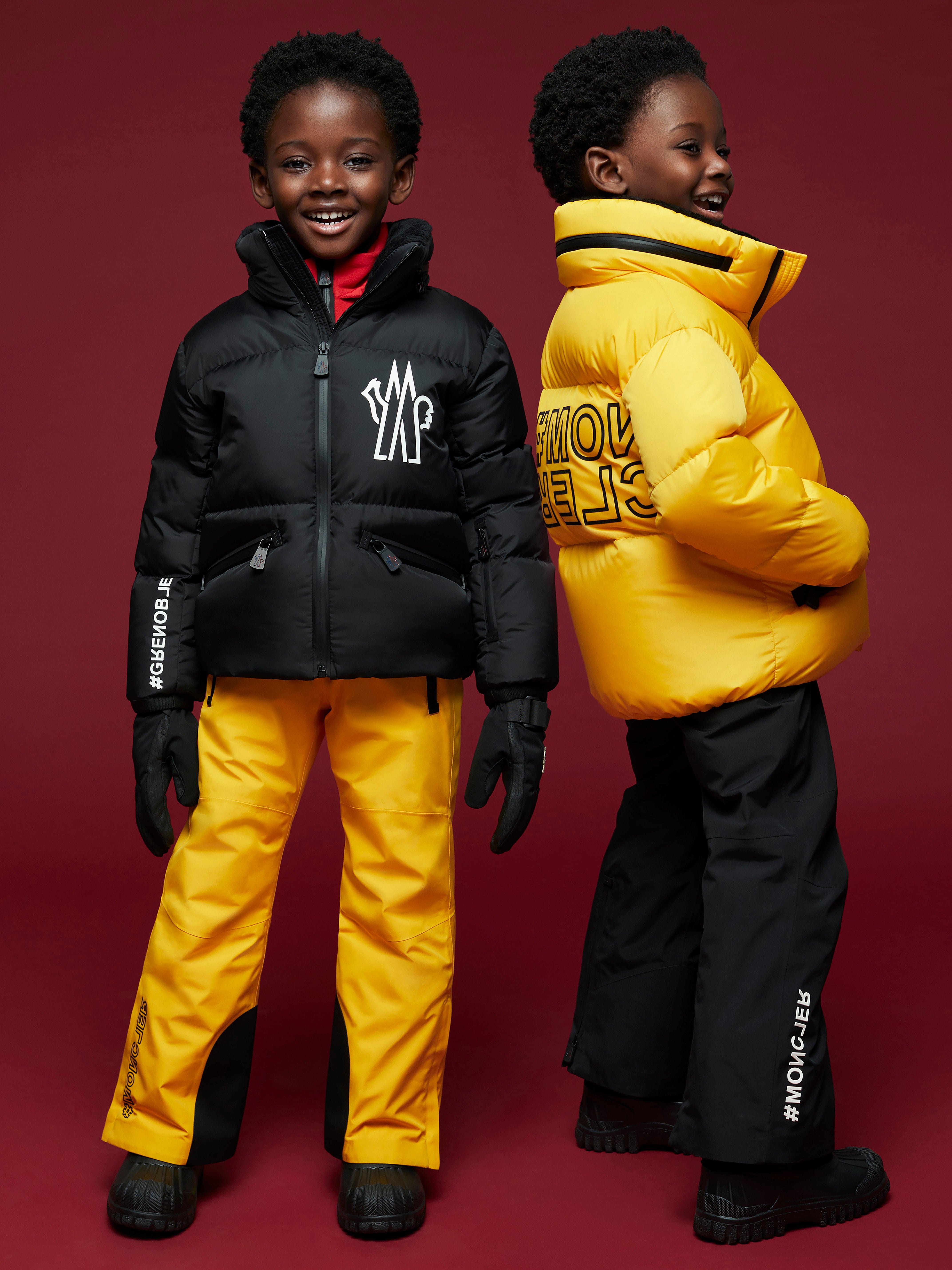 Moncler Grenoble Boys Down Padded Verdons Jacket in Yellow