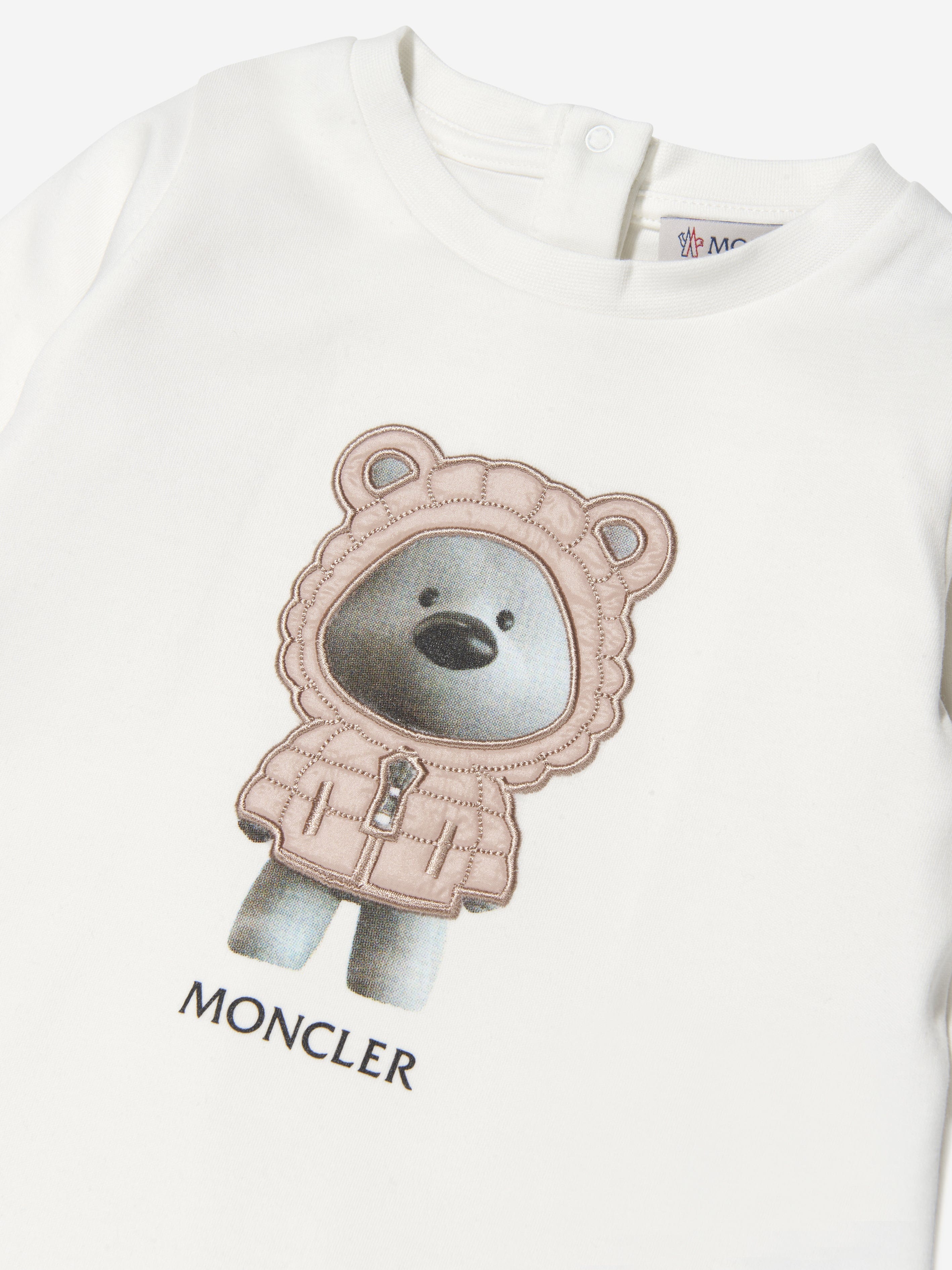 Moncler Enfant Baby Girls Bear Print Babygrow