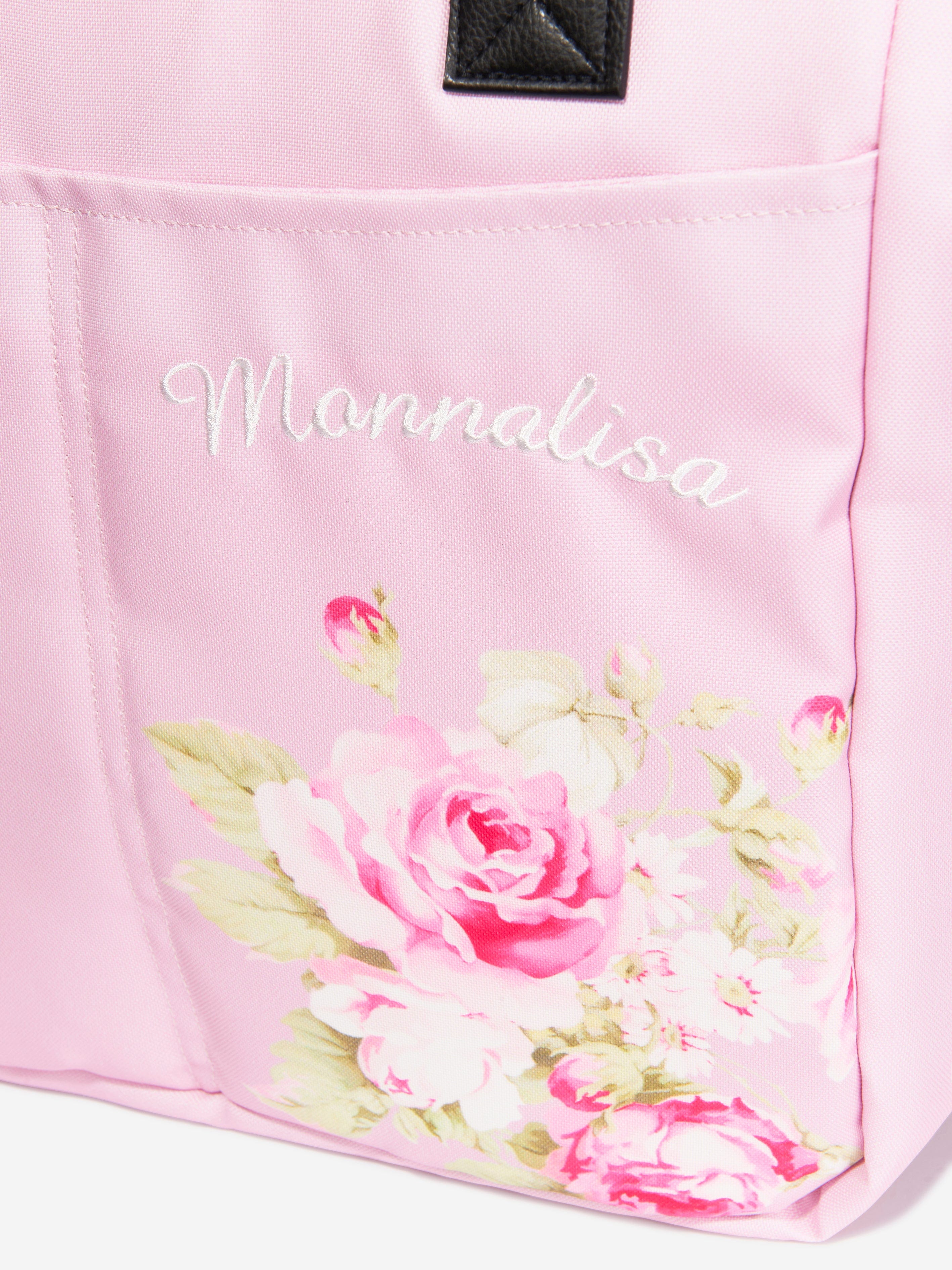 Monnalisa Baby Girls Floral Print Changing Bag