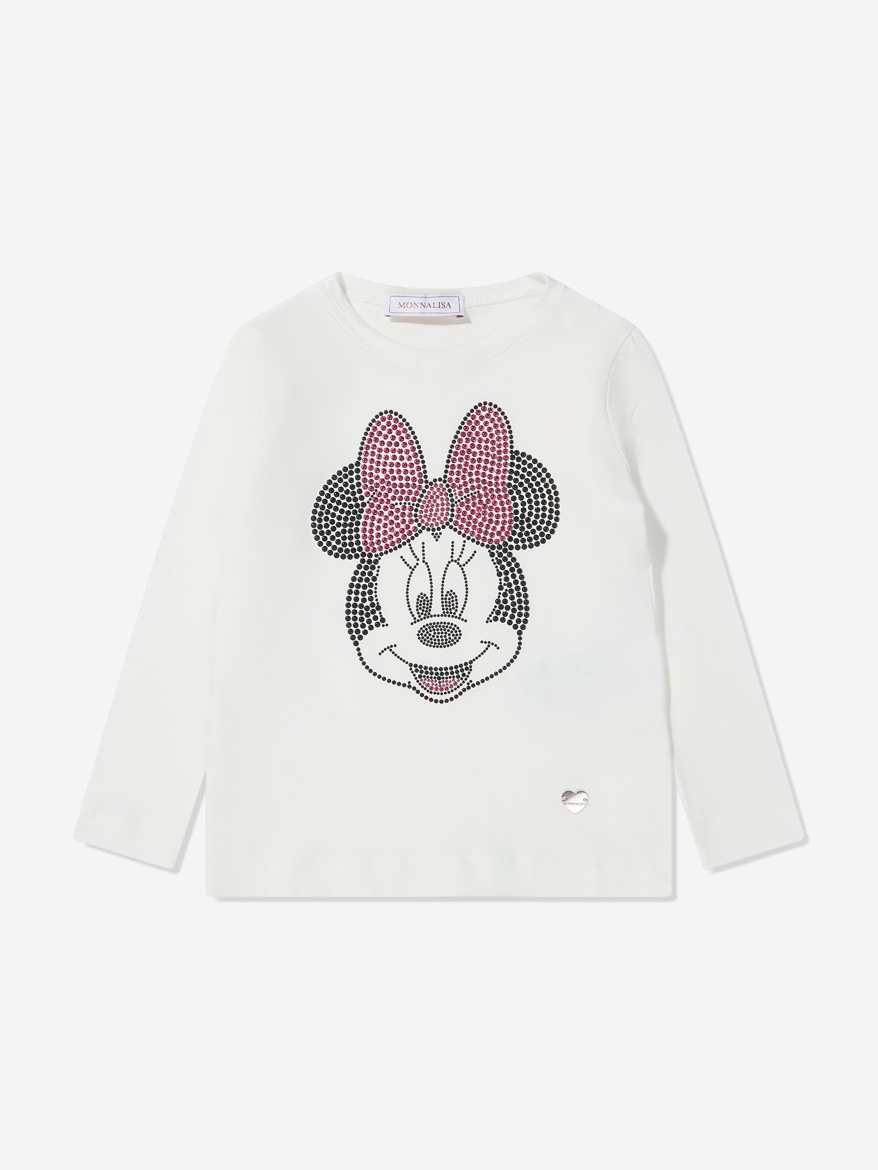 Monnalisa Girls Long Sleeve Minnie Mouse T-Shirt