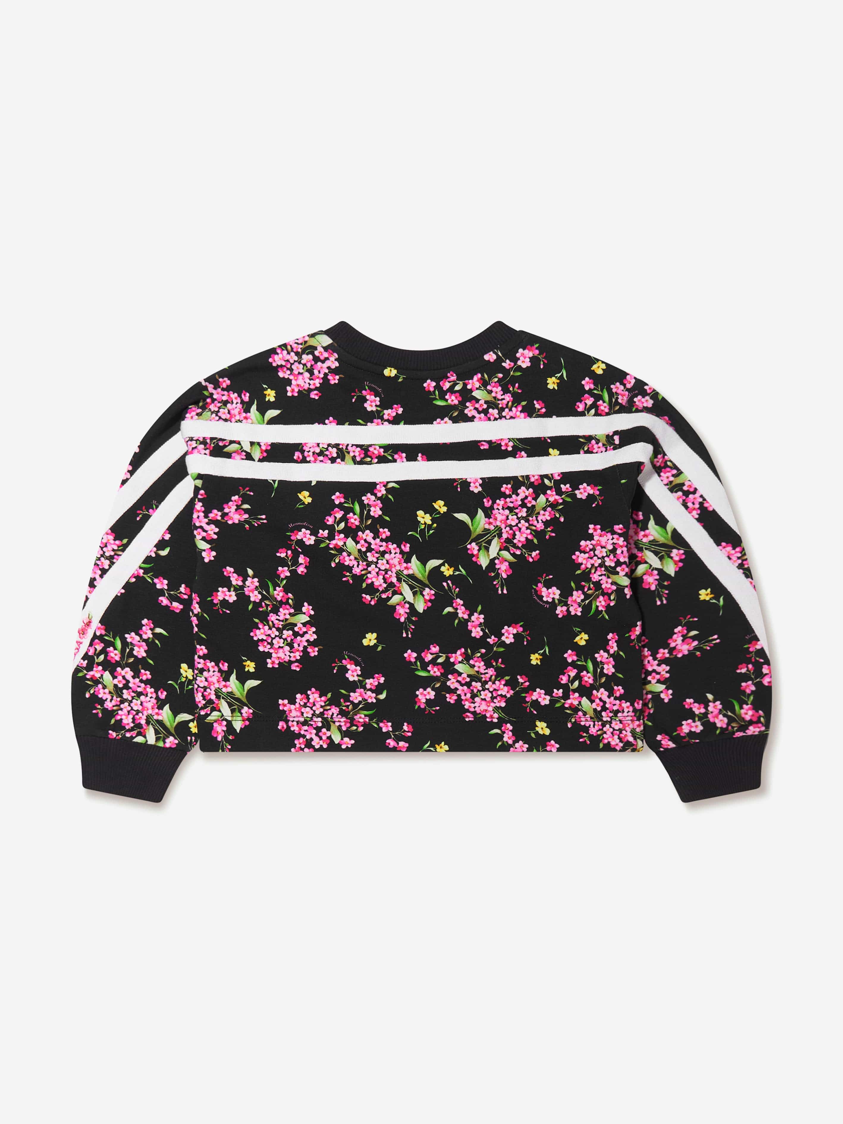 Monnalisa Girls Floral Cropped Sweatshirt