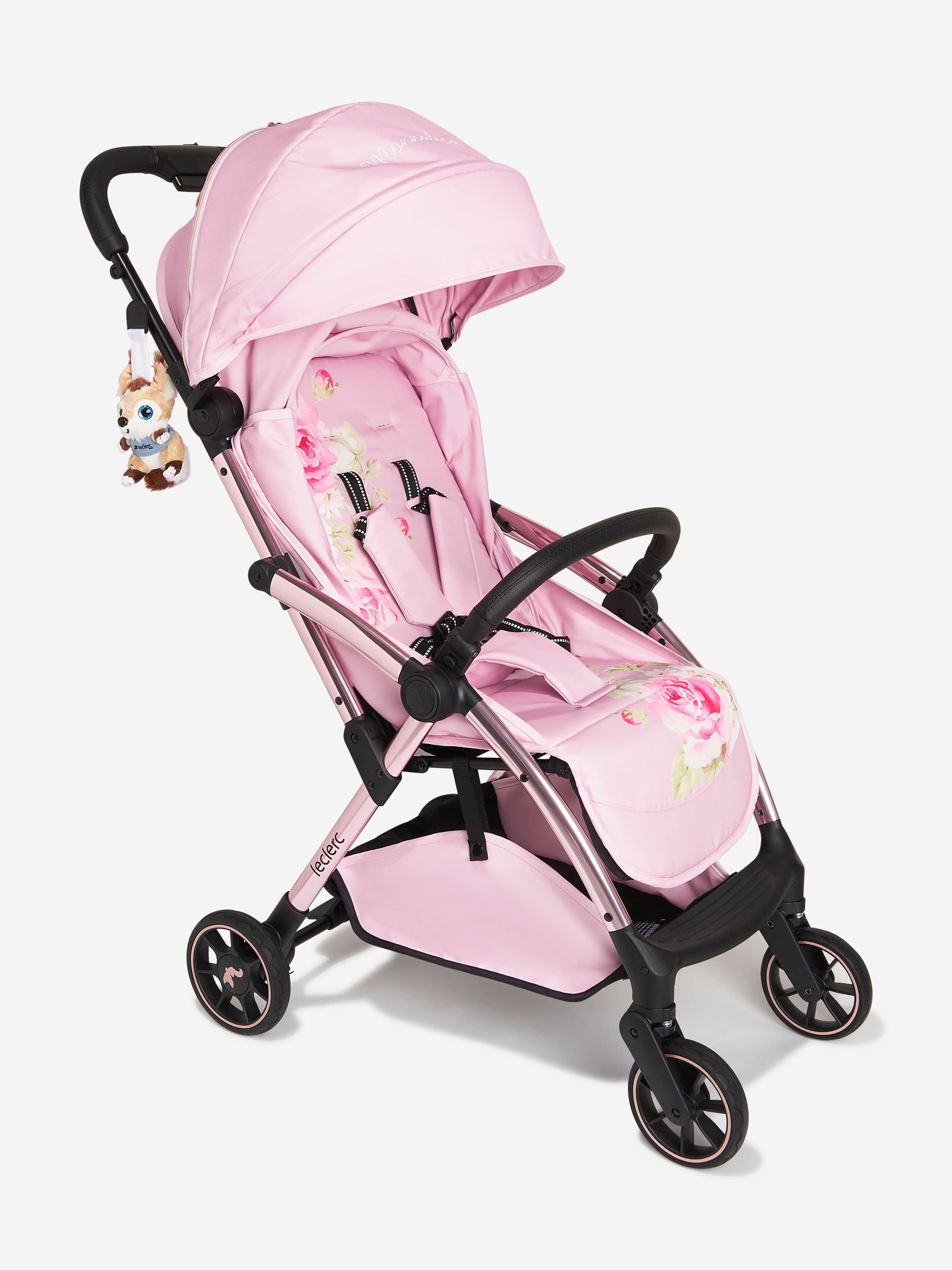 Monnalisa Baby Floral Print Stroller (H:101.5cm)